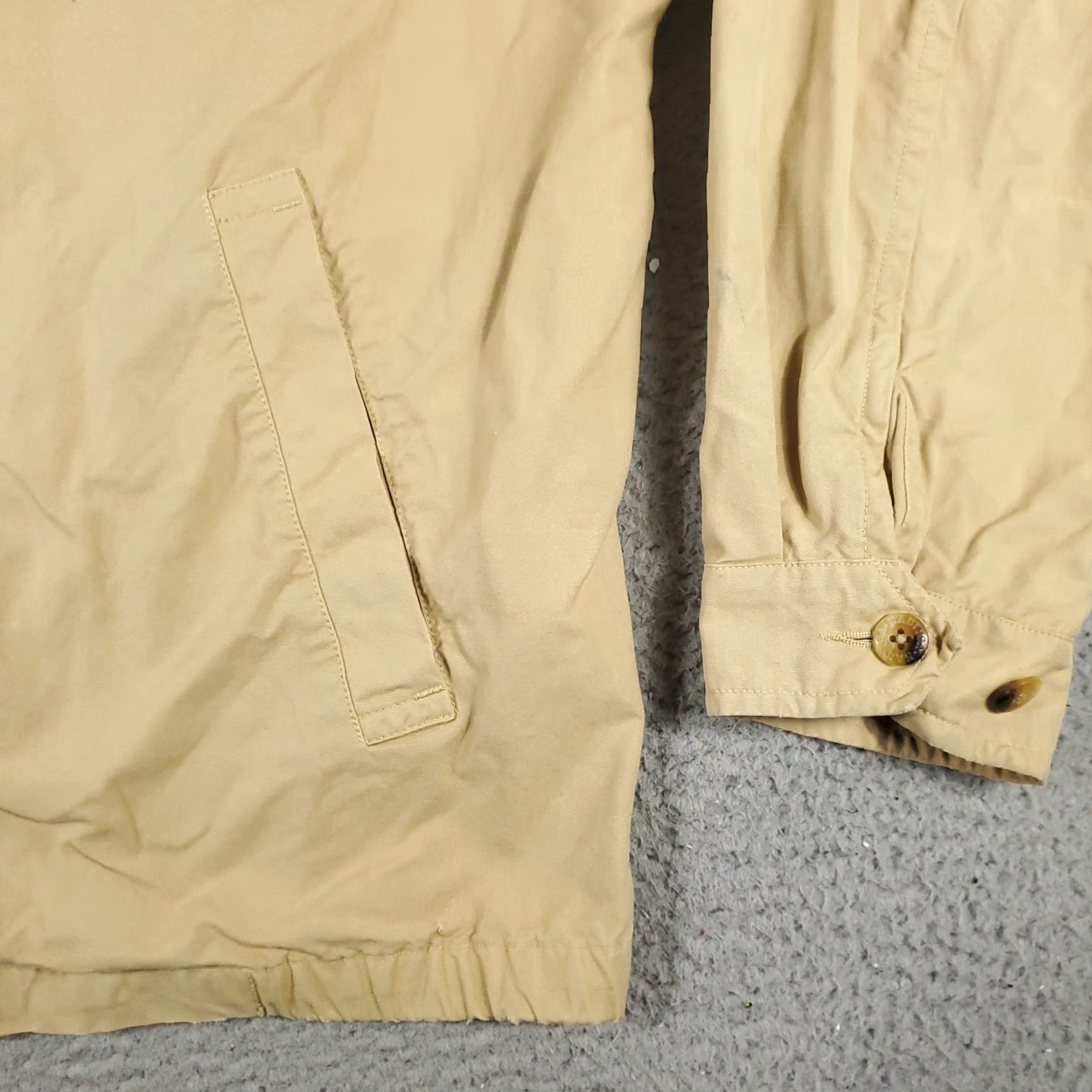 Nautica Nautica Bomber Jacket Mens Large Beige Casual Full Zip Coat Outdoor Sports Size US L / EU 52-54 / 3 - 3 Thumbnail