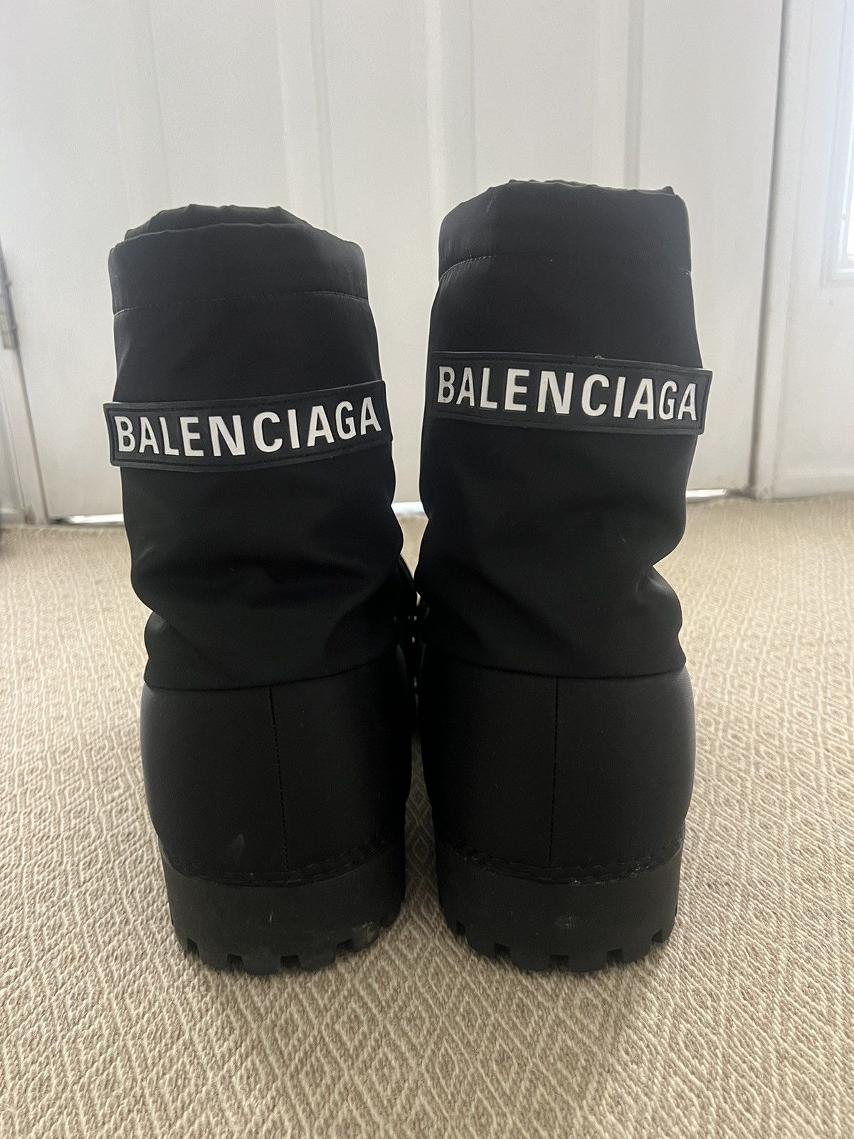 image of Balenciaga Skiwear Alaskan Boots in Black, Men's (Size 9)