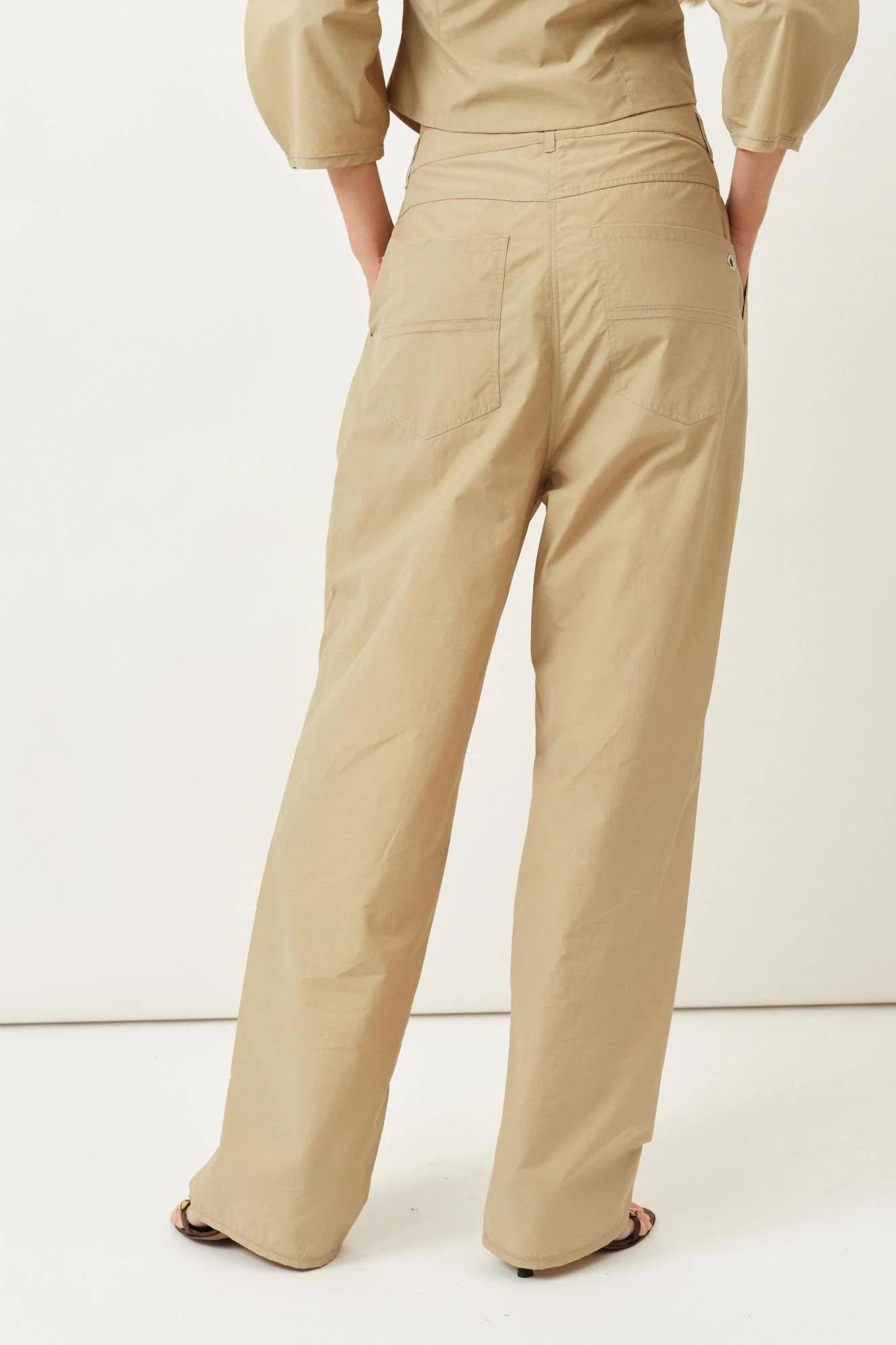 Saks Potts o1s22i1n0924 Lele Pant in Beige Size 27" / US 4 / IT 40 - 8 Thumbnail