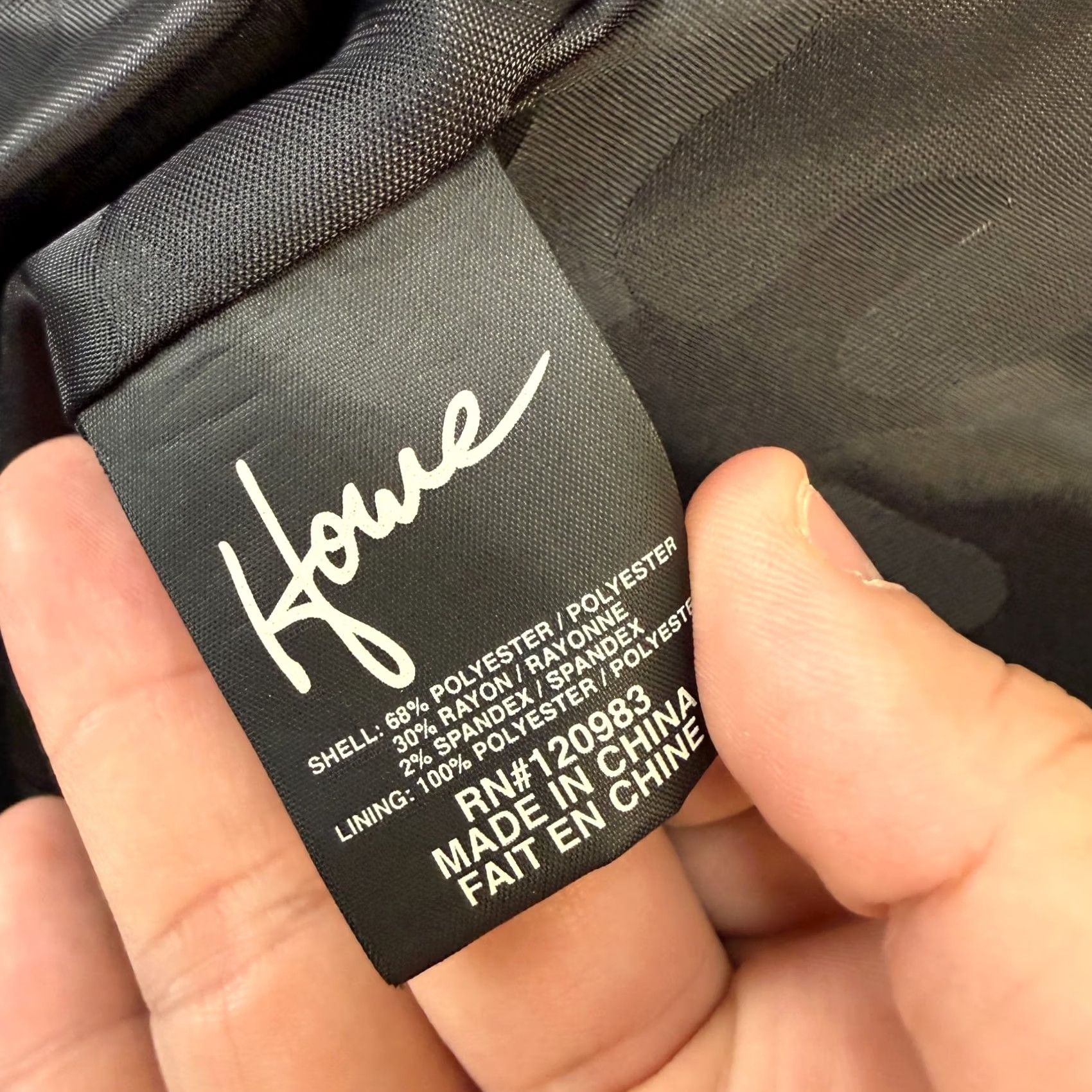 Vintage House of Howe Blazer Jacket 44 Gray Stretch Camo Lined Gentleman Smart Punk Mens Size 44R - 7 Thumbnail