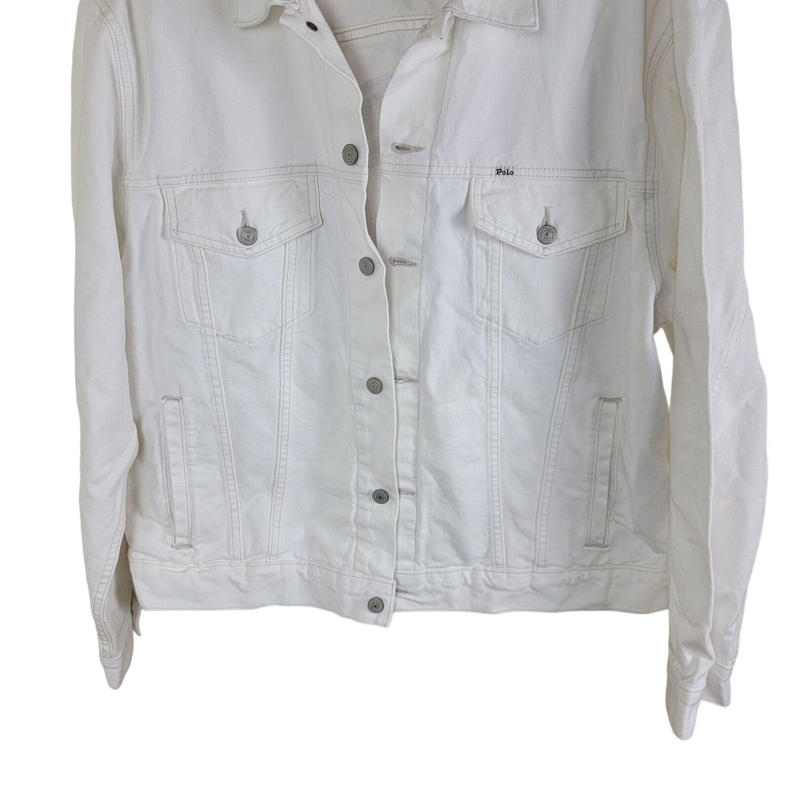 Polo Ralph Lauren Polo Ralph Lauren Circle P Patch Denim Jacket size XLT Size US XL / EU 56 / 4 - 4 Thumbnail