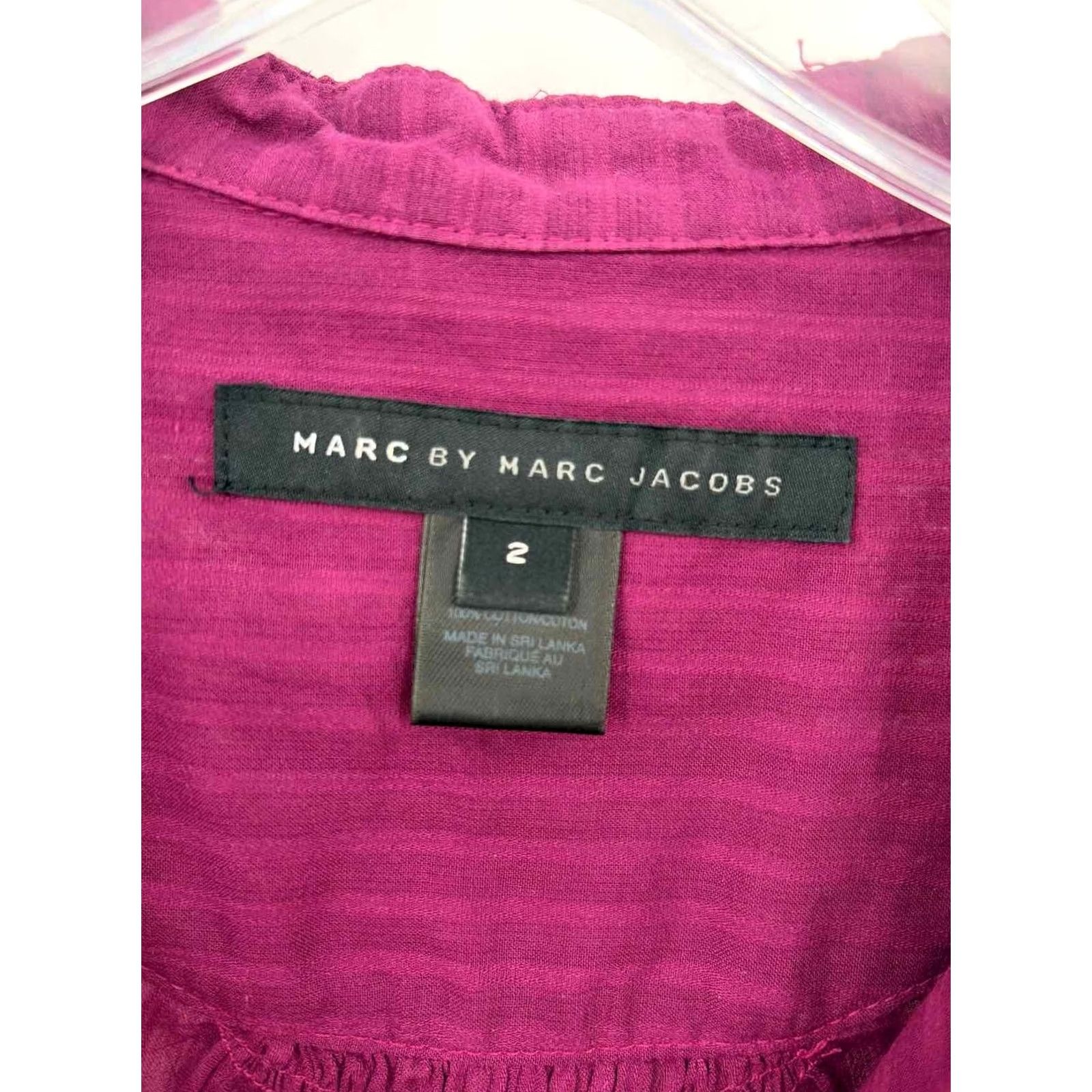 Marc by Marc Jacobs Marc By Marc Jacobs Button Down Purple Size 2 Regular Sh irt Size XS / US 0-2 / IT 36-38 - 3 Thumbnail
