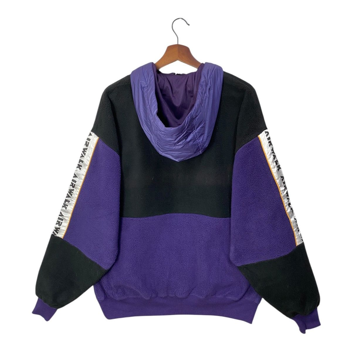Airwalk Airwalk Fleece Sweatshirt Hoodie Half Zip Spellout Size M Size US M / EU 48-50 / 2 - 5 Thumbnail