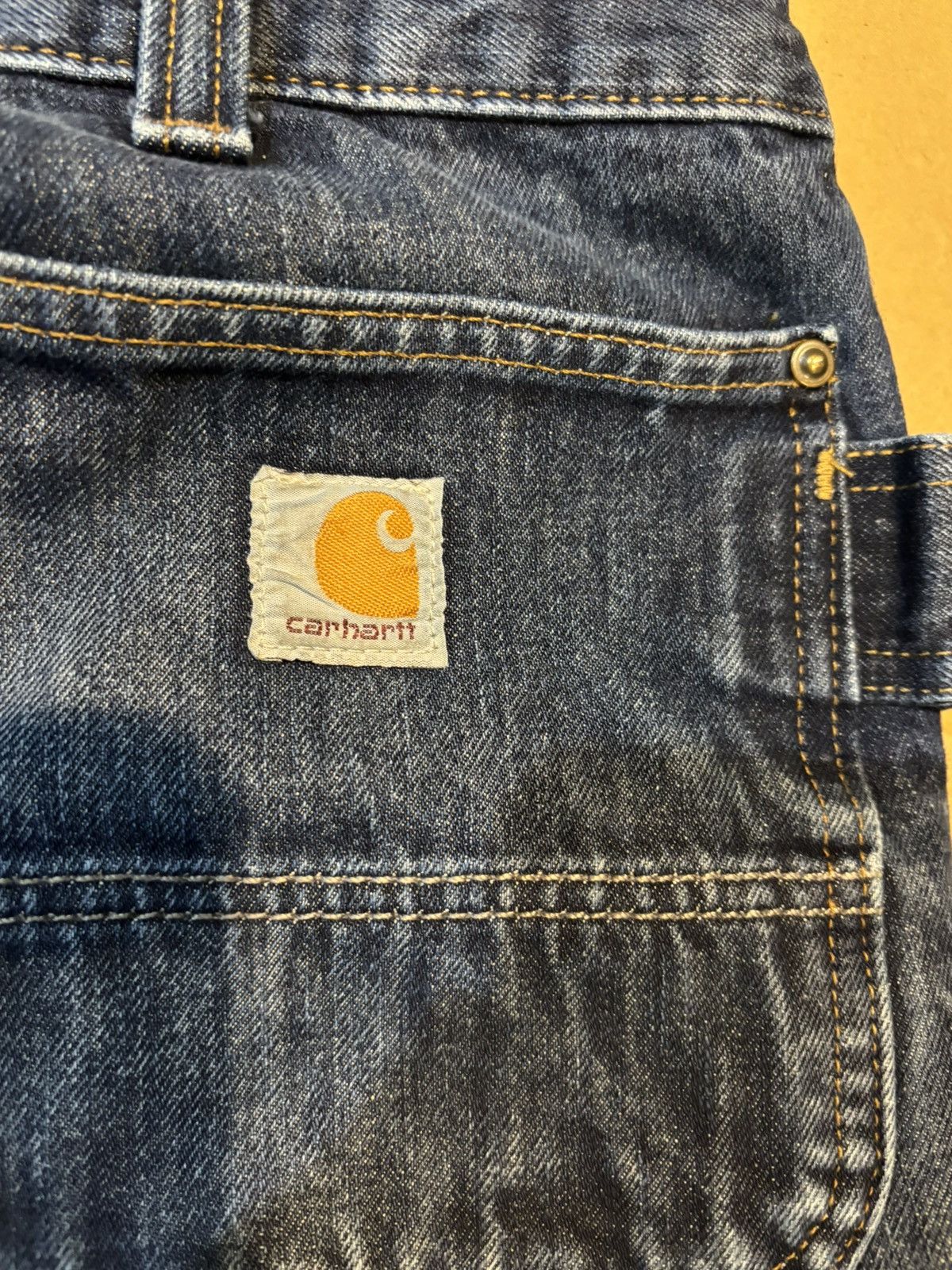 Carhartt Vintage Carhartt Men's Blue Relaxed Carpenter Jeans. Size US 32 / EU 48 - 8 Thumbnail