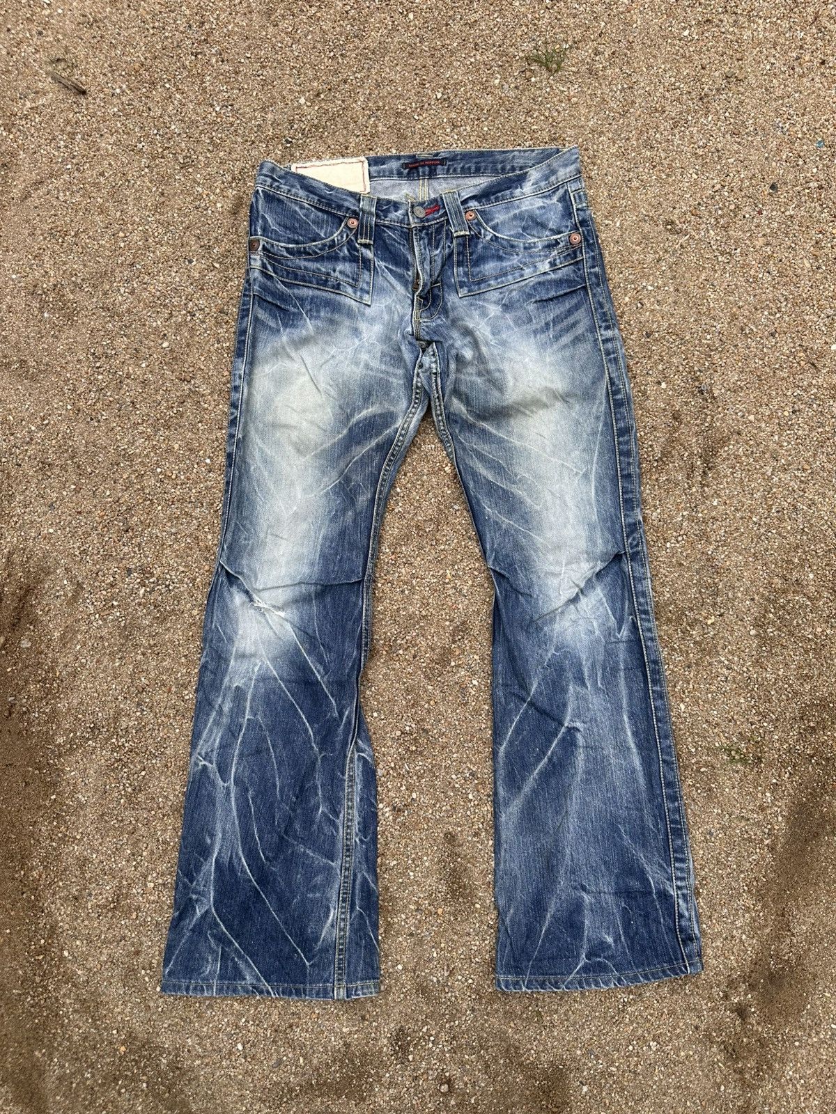 If Six Was Nine Vintage Blue way boot cut Size US 33 - 1 Thumbnail