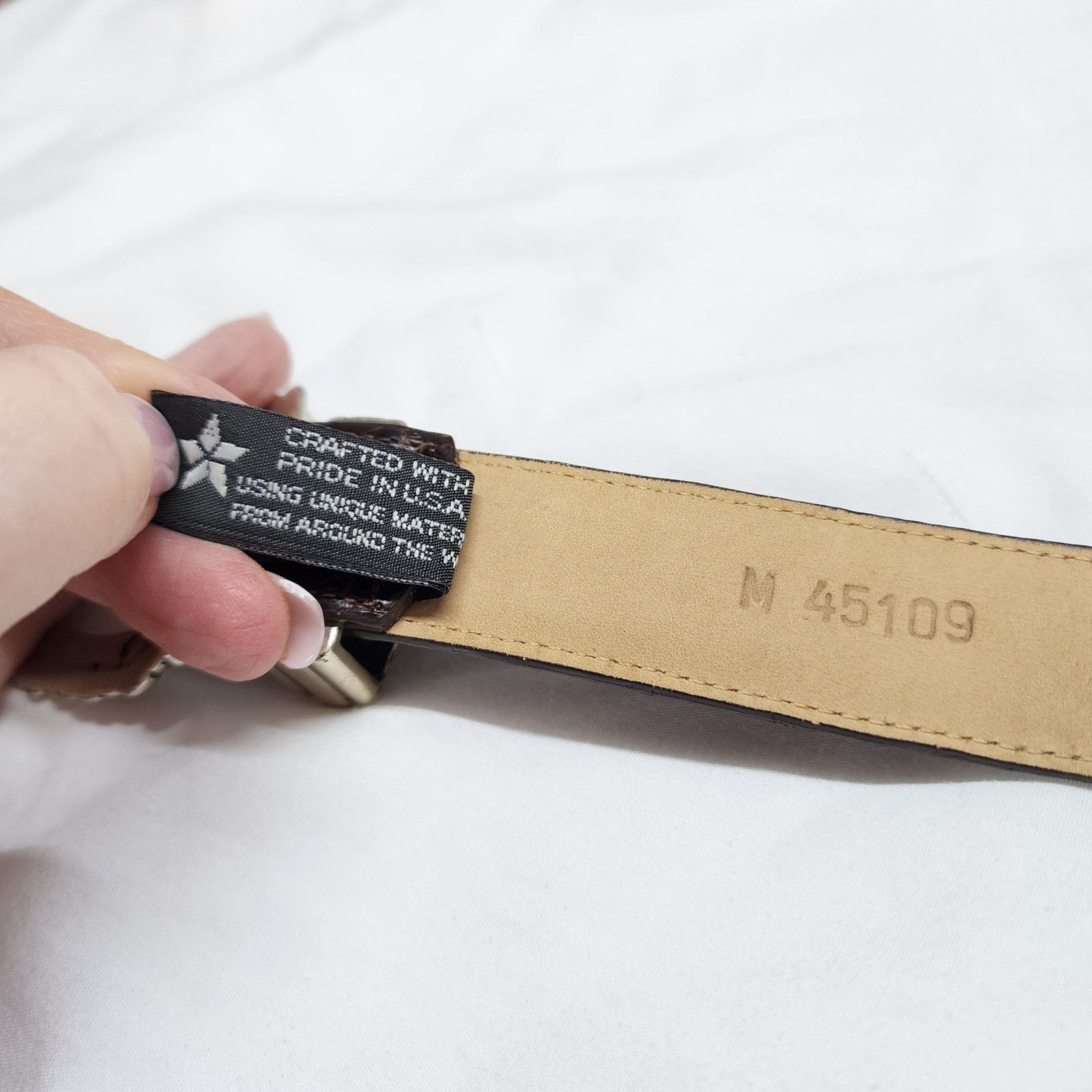 Brighton Vintage Brighton belt Black leather size M 34inches b46 Size ONE SIZE - 5 Thumbnail