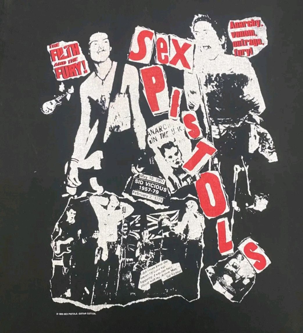 Band Tees Vintage 90s Sex Pistols Sid Vicious Punk Band Tshirt Size US M / EU 48-50 / 2 - 3 Thumbnail