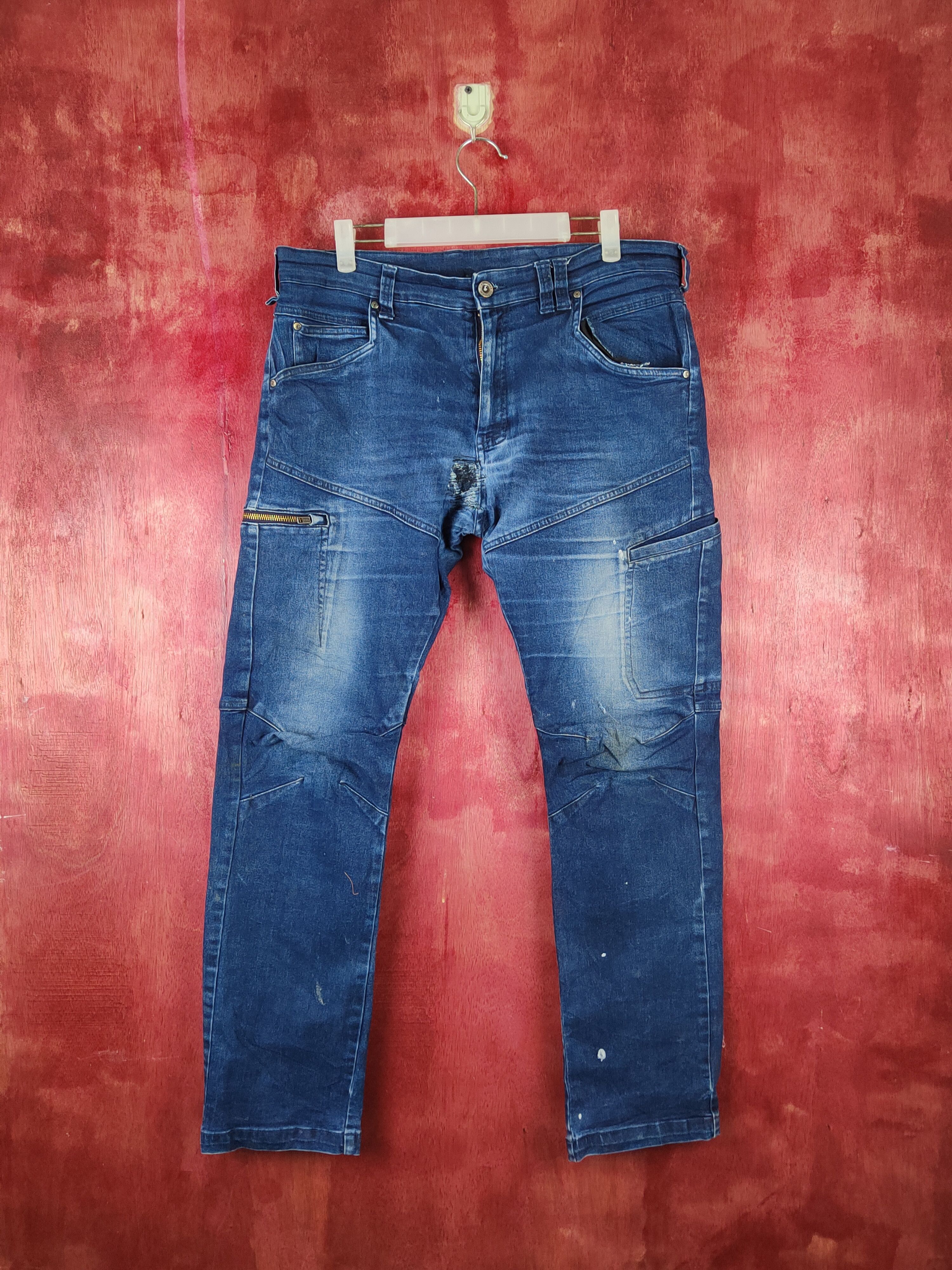 FieldCore Dark Blue Faded Multipocket Denim #S1519