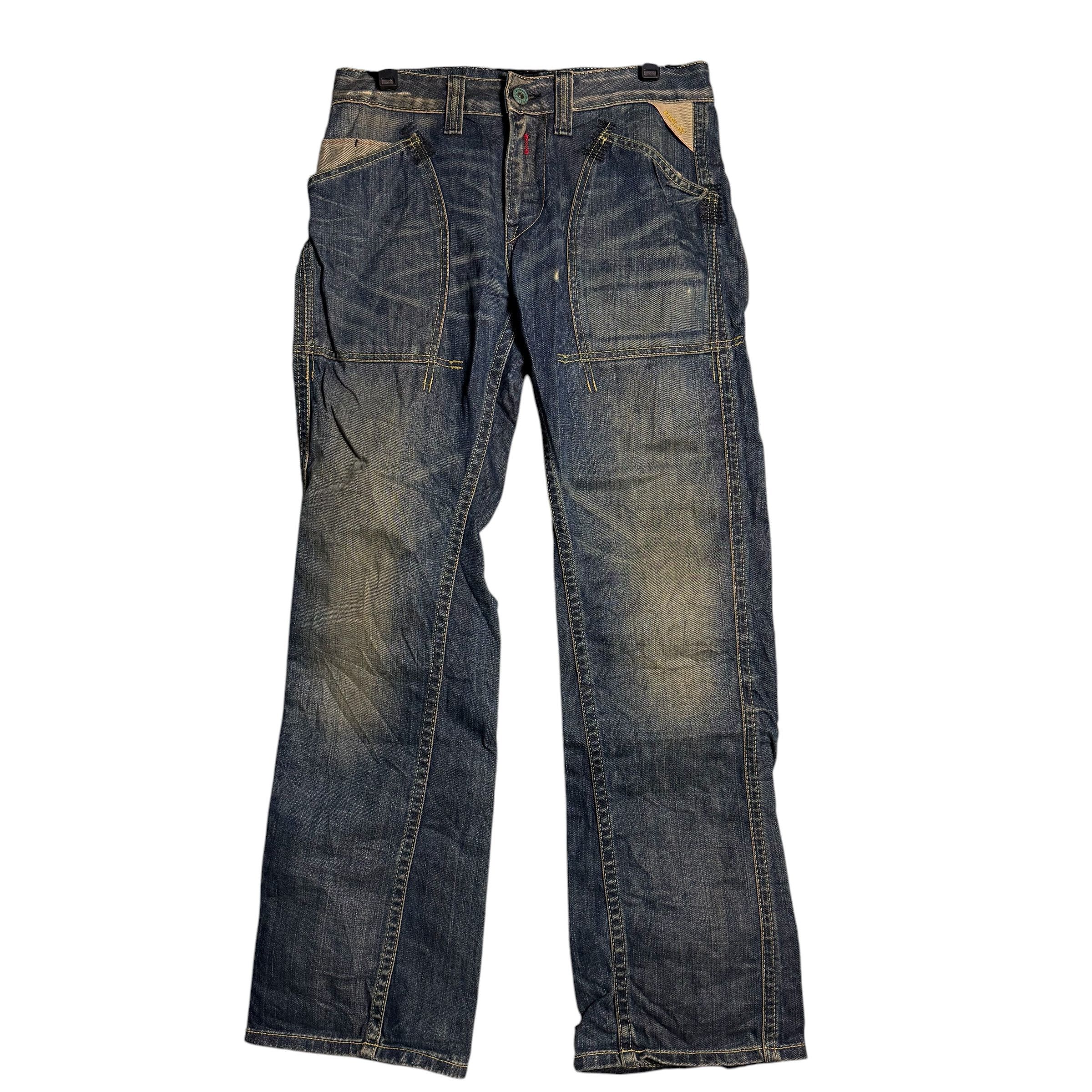 Replay 🔥RARE🔥Vintage Replay Distress Denim Jeans Made in Rumania Size US 32 / EU 48 - 1 Thumbnail
