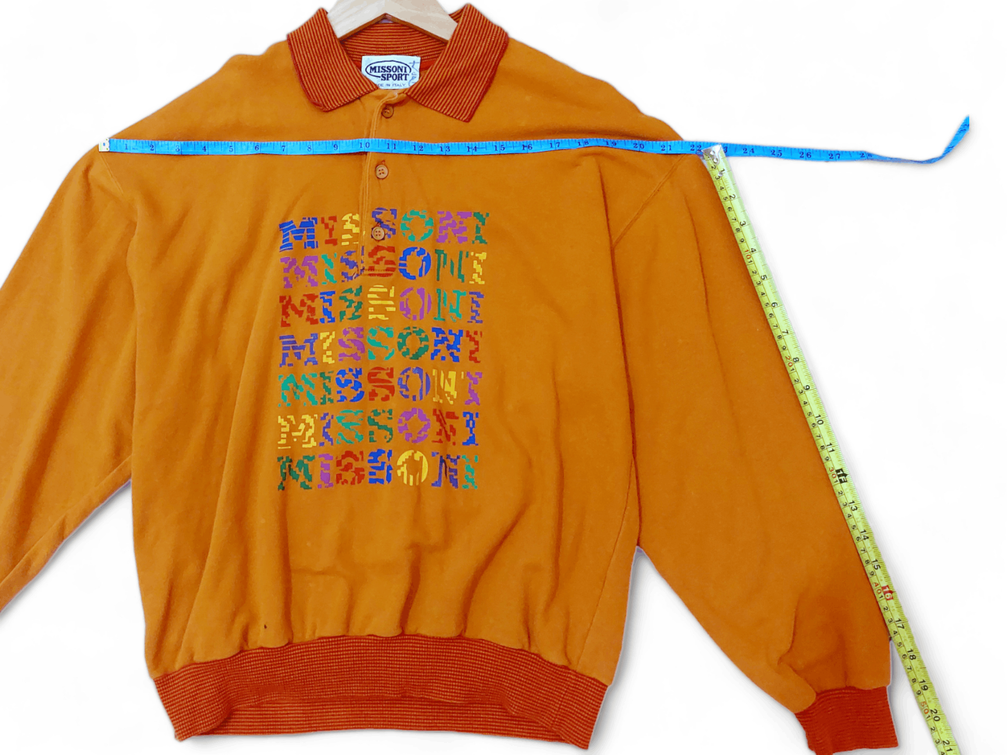 Missoni Missoni Sports Logo Label Long Sleeve T-Shirt Size US S / EU 44-46 / 1 - 10 Thumbnail