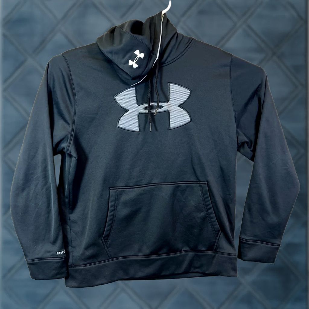 Under Armour Under Armour Hoodie Mens XL Black Fleece Lined Sweatshirt Logo Graphic Size US XL / EU 56 / 4 - 1 Thumbnail