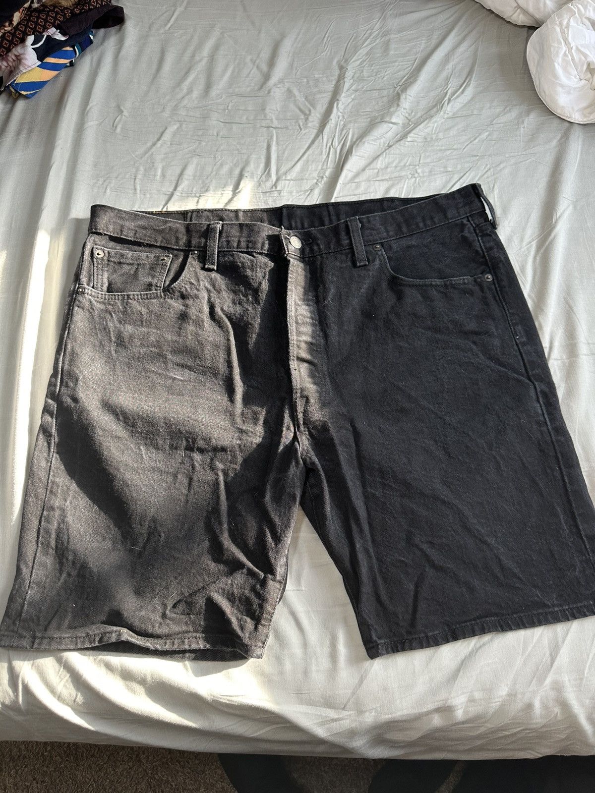 Levi's Black Denim Levi’s Jean Shorts Size US 40 / EU 56 - 1 Thumbnail