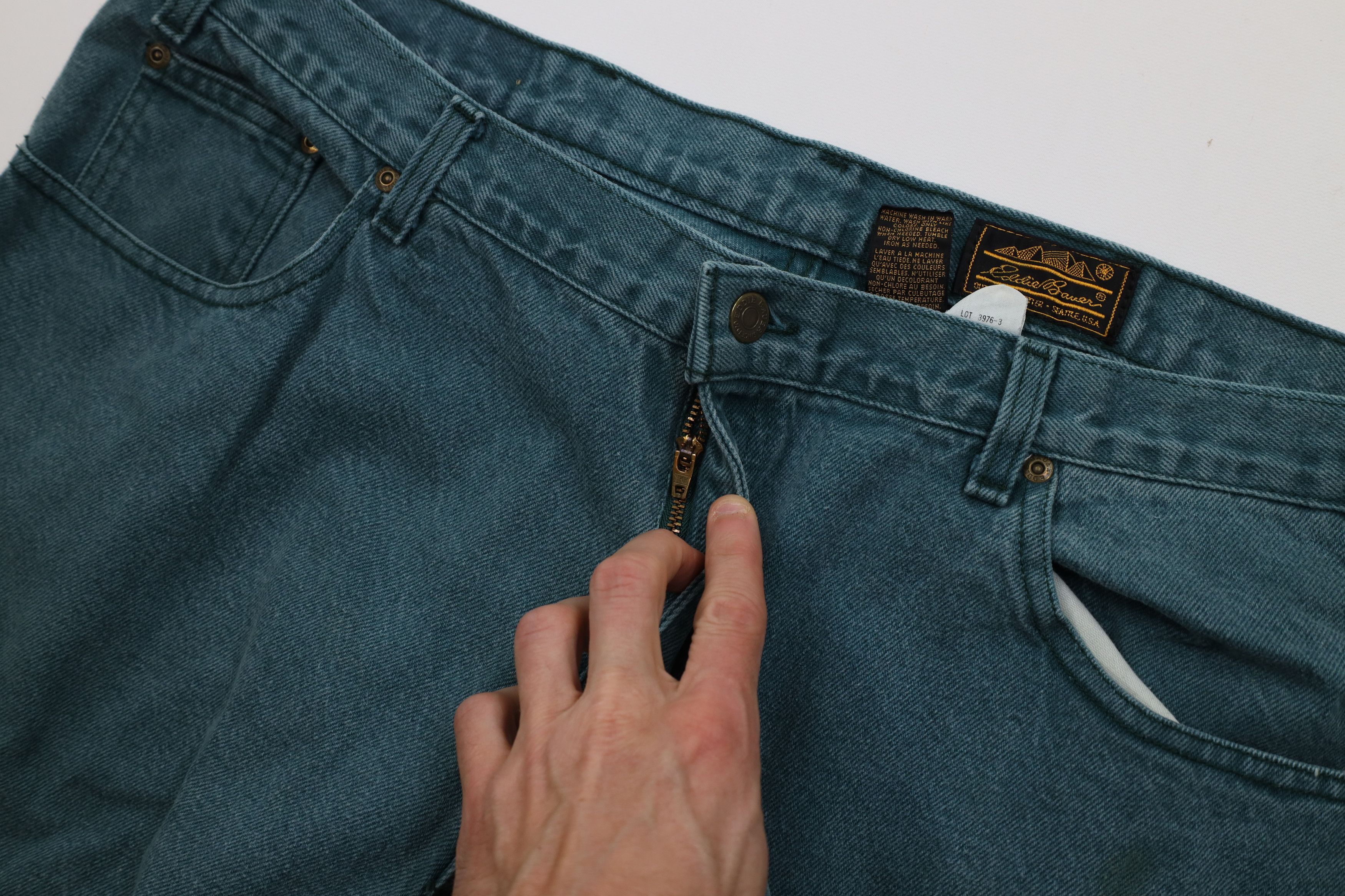 Eddie Bauer Vintage 90s Eddie Bauer Relaxed Fit Wide Leg Denim Jeans Size US 42 / EU 58 - 9 Thumbnail