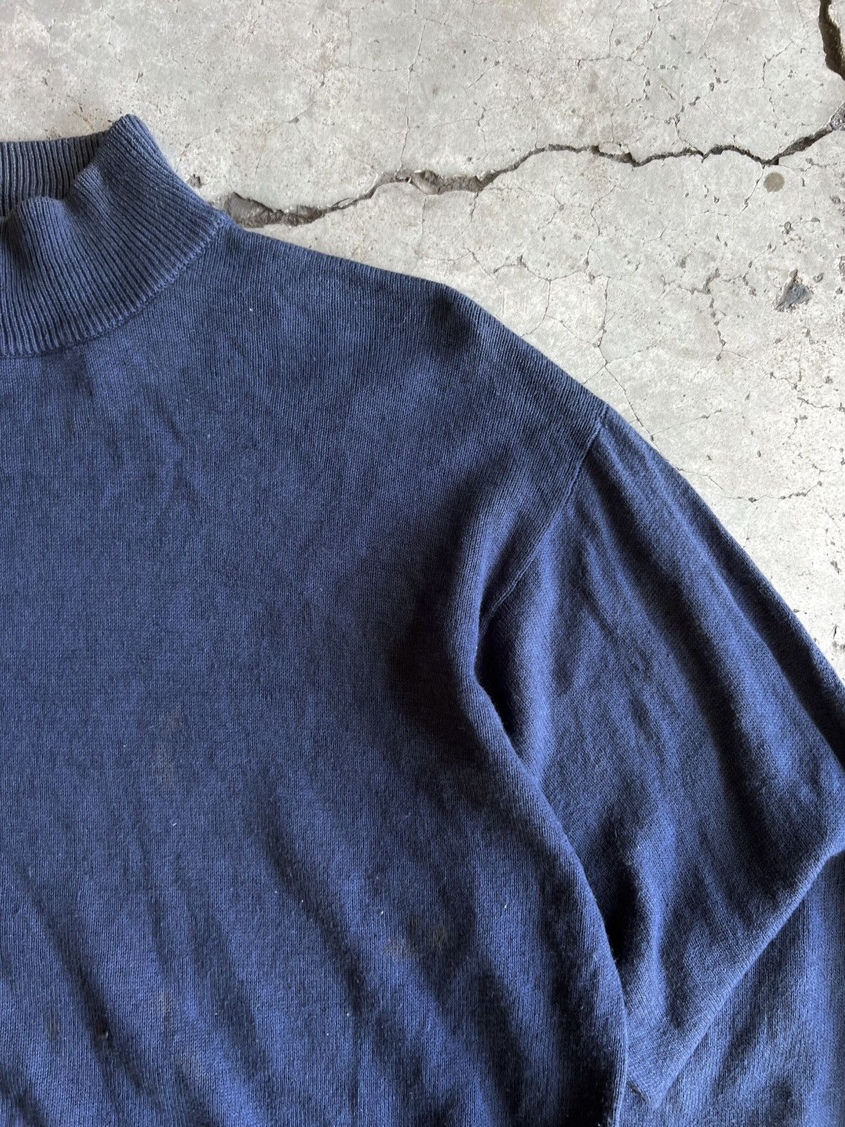 Issey Miyake Vintage 80s TÊTE HOMME Katoh Kazutaka Mock Neck Sweater Size US M / EU 48-50 / 2 - 8 Thumbnail