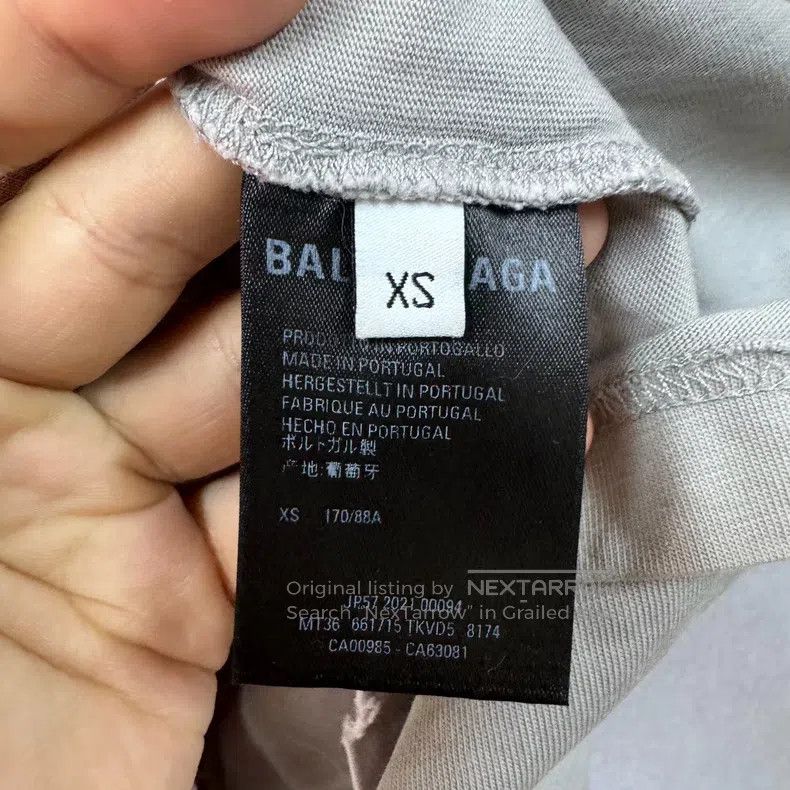 Balenciaga Balenciaga Faded Destruction Short Sleeve T-Shirt - Grey Size US XS / EU 42 / 0 - 5 Thumbnail