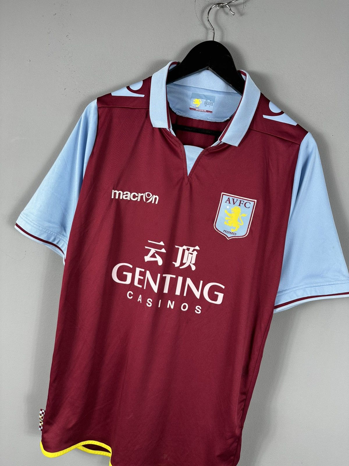 Macron ASTON VILLA 2012 2013 HOME FOOTBALL SHIRT SOCCER JERSEY Size US XL / EU 56 / 4 - 2 Thumbnail