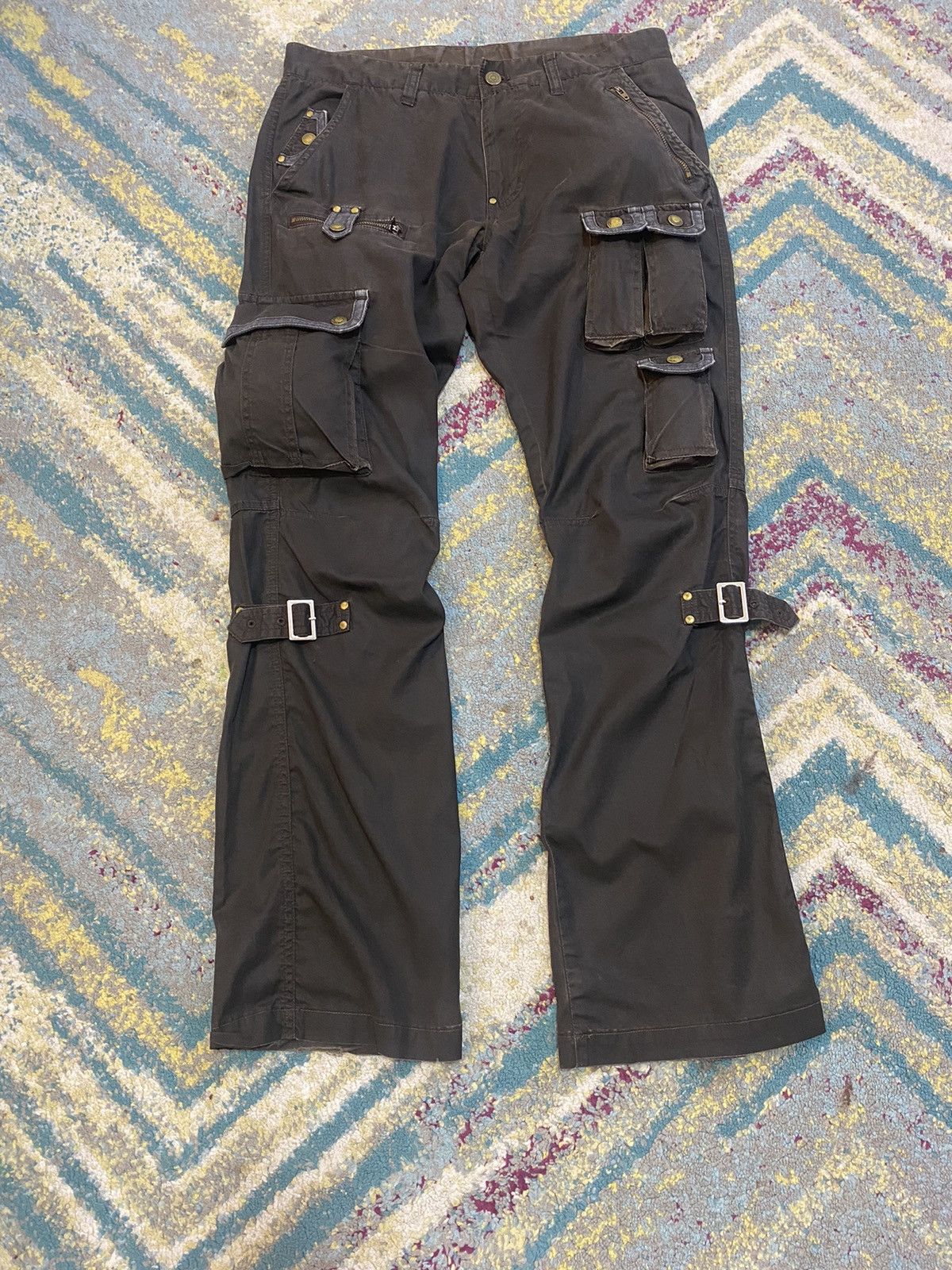 Tornado Mart 🔥Tornado Mart Japan Bondage Flare MultiPocket Pant Size US 32 / EU 48 - 8 Thumbnail