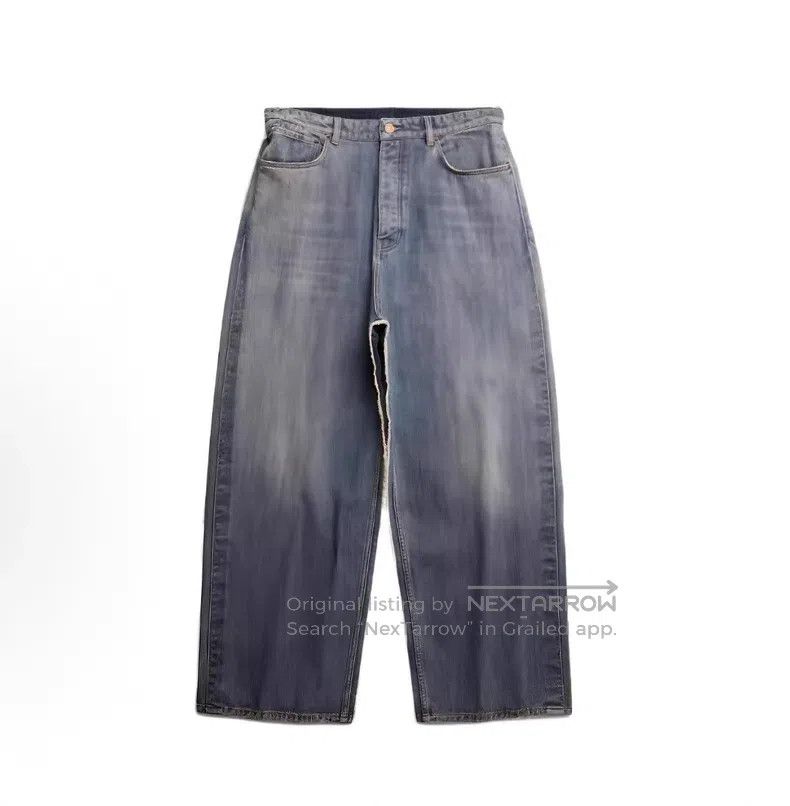 Balenciaga Balenciaga size XS Distressed Patchwork Denim Long Pants Size US 27 - 1 Thumbnail