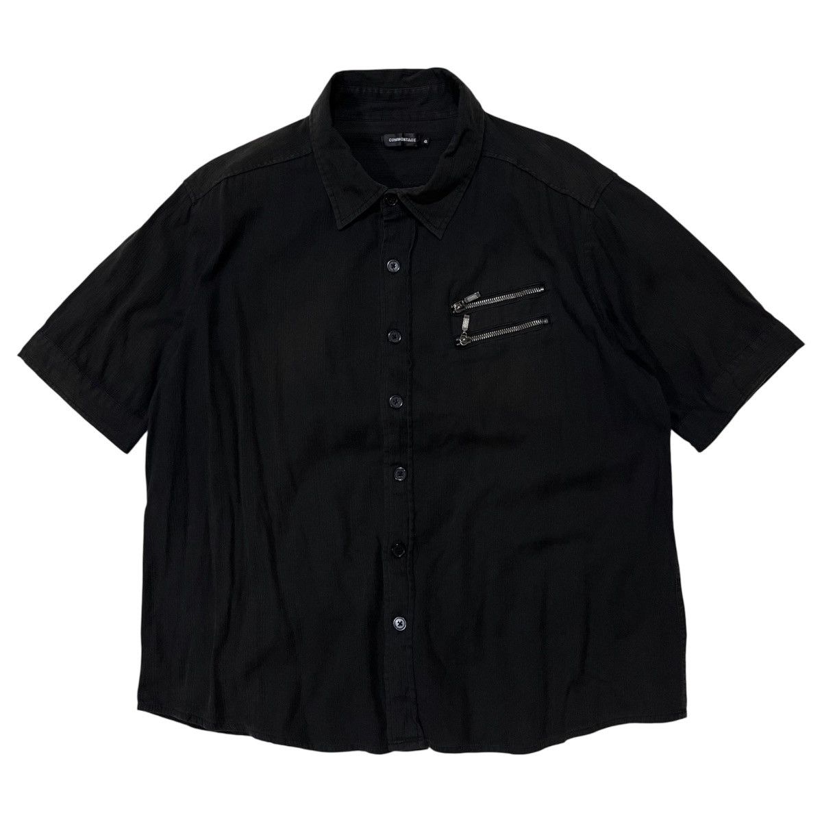 Y2K Commontage Zipper Punk Shirt