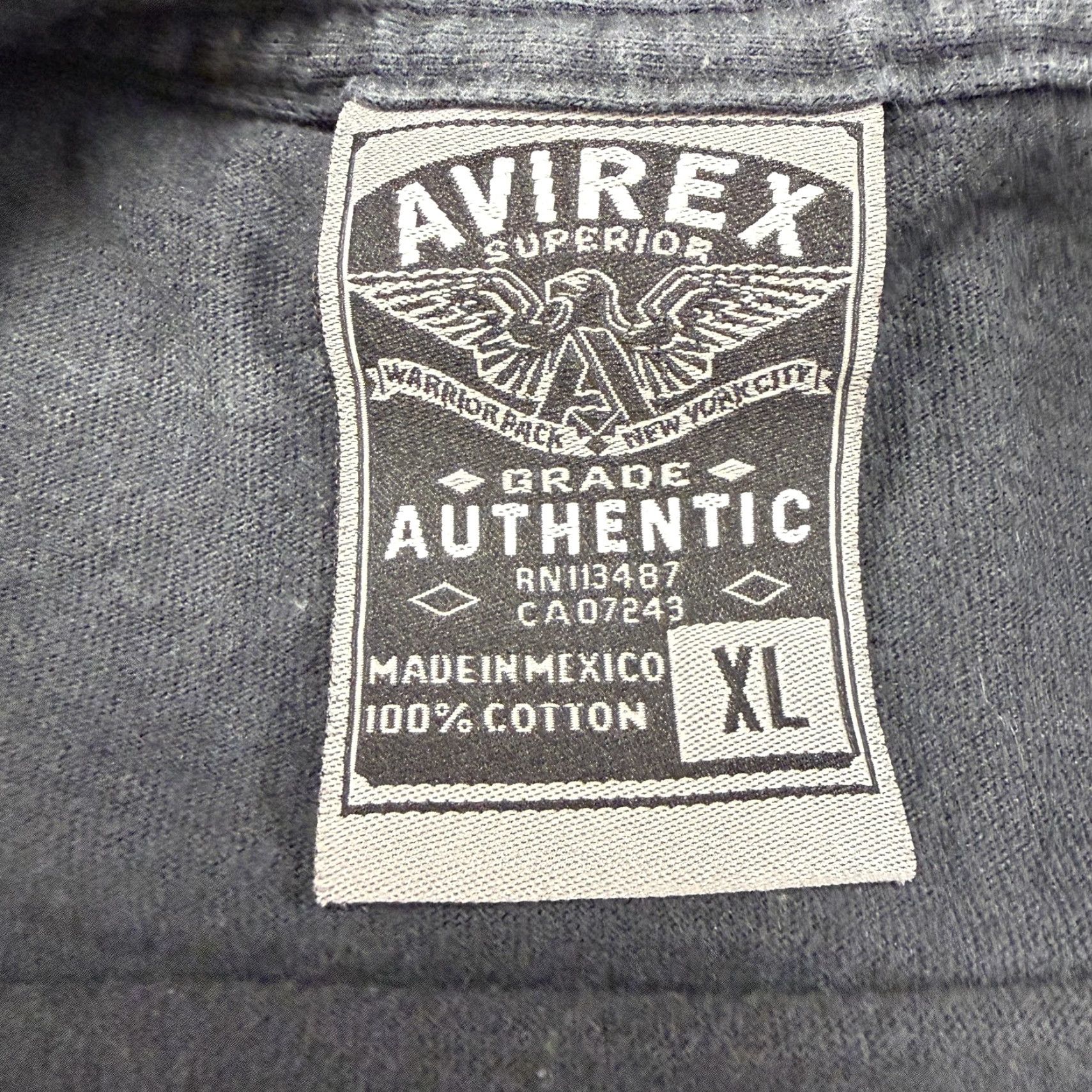Avirex Avirex Shirt Mens XL Black Gold Chain Crest 75 Graphic Streetwear T-Shirt Size US XL / EU 56 / 4 - 6 Thumbnail