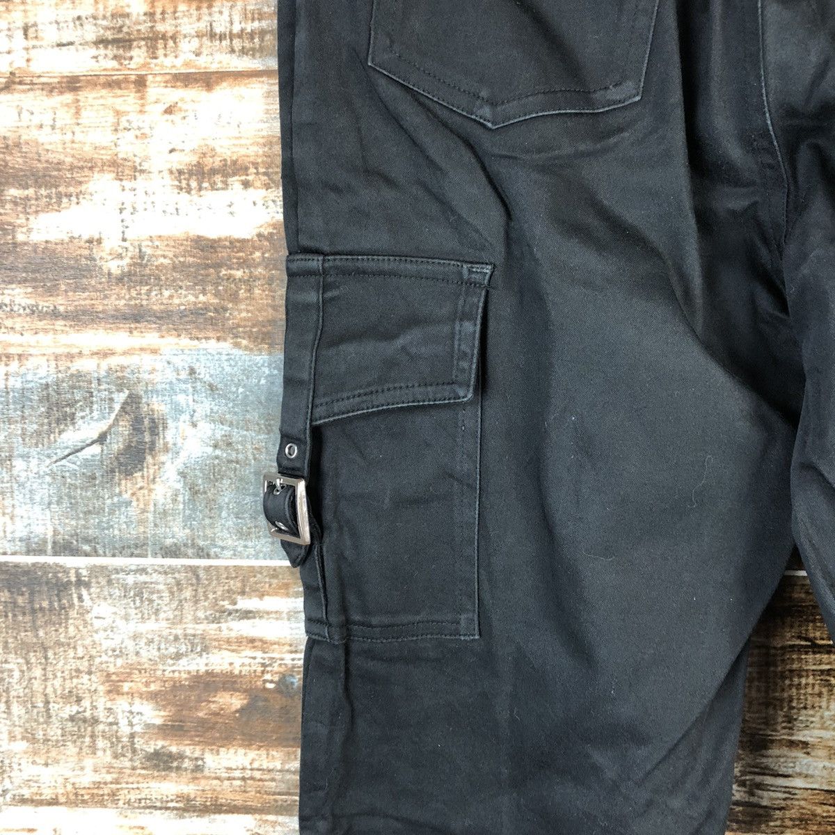 Japanese Brand Jocky Gal Black bootcut Cargo Multipocket Pants #A2559 Size 26" / US 2 / IT 38 - 21 Thumbnail