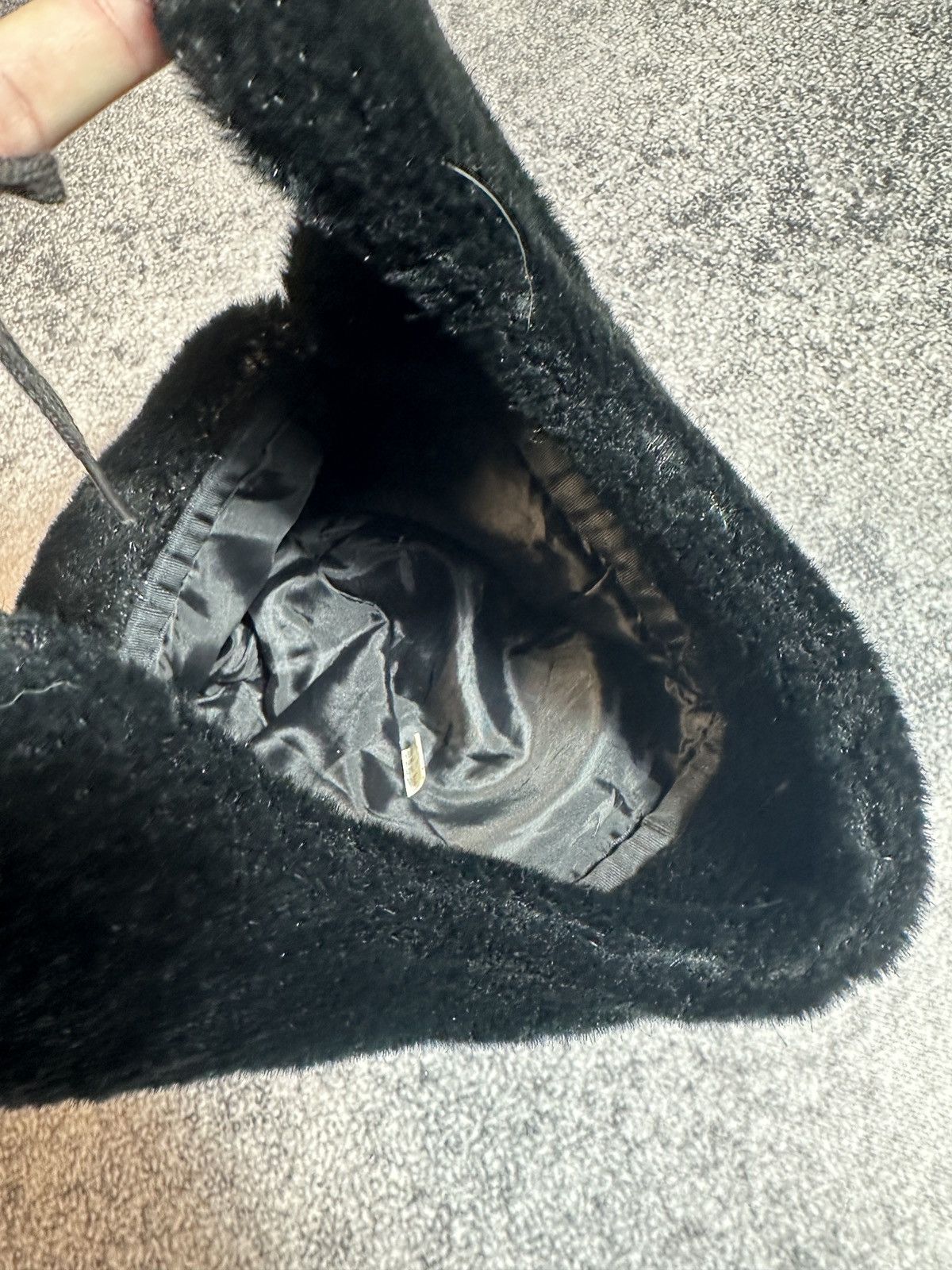 Other Y2K Vintage Mohair Ushanka Alt Hat Fur Fuzzy Streetwear VTg Size ONE SIZE - 3 Thumbnail