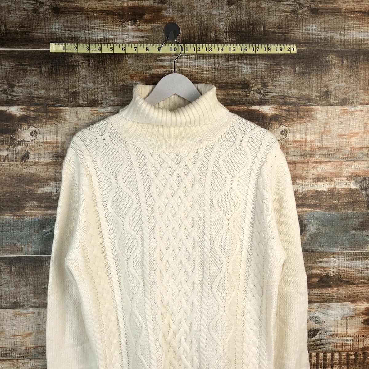 GU × Homespun Knitwear × Japanese Brand GU White Turtle Neck Knitwear #A1785 Size US M / EU 48-50 / 2 - 2 Thumbnail