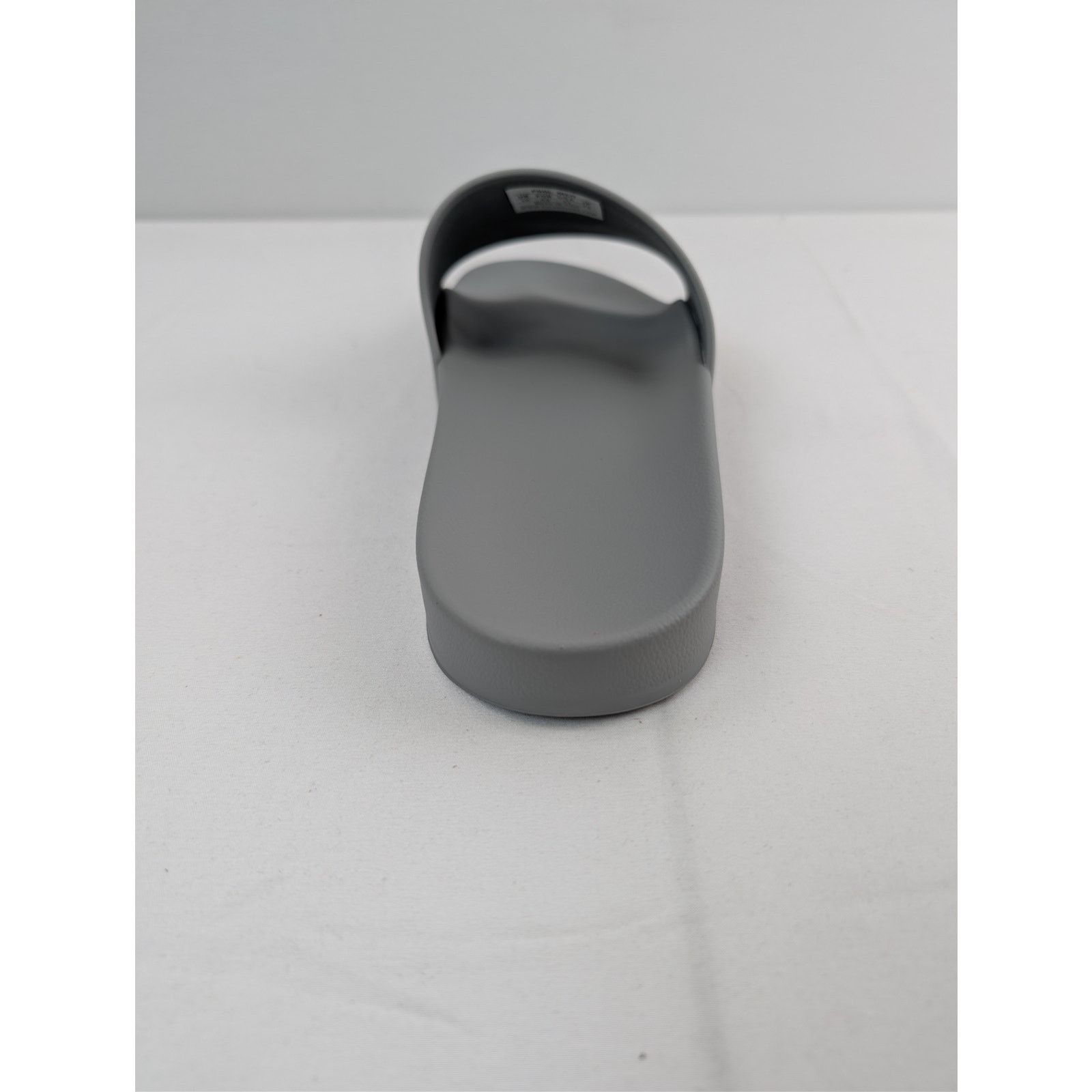 Balenciaga o1rshd1 Logo Pool Slides Slippers in Gray/White Size US 11 / EU 44 - 13 Thumbnail