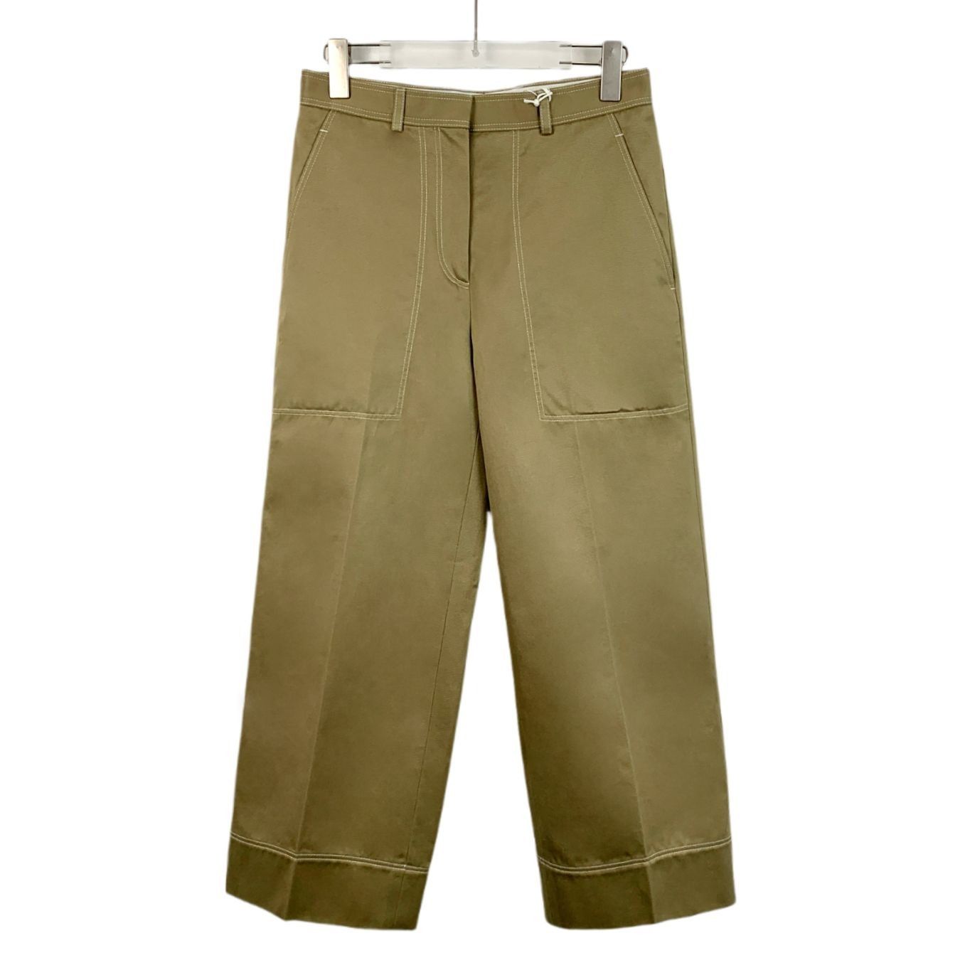Thom Browne Thom Browne Camel Sack Trousers With Topstitching Fit 2 Size Size US 38 / EU 54 - 1 Thumbnail