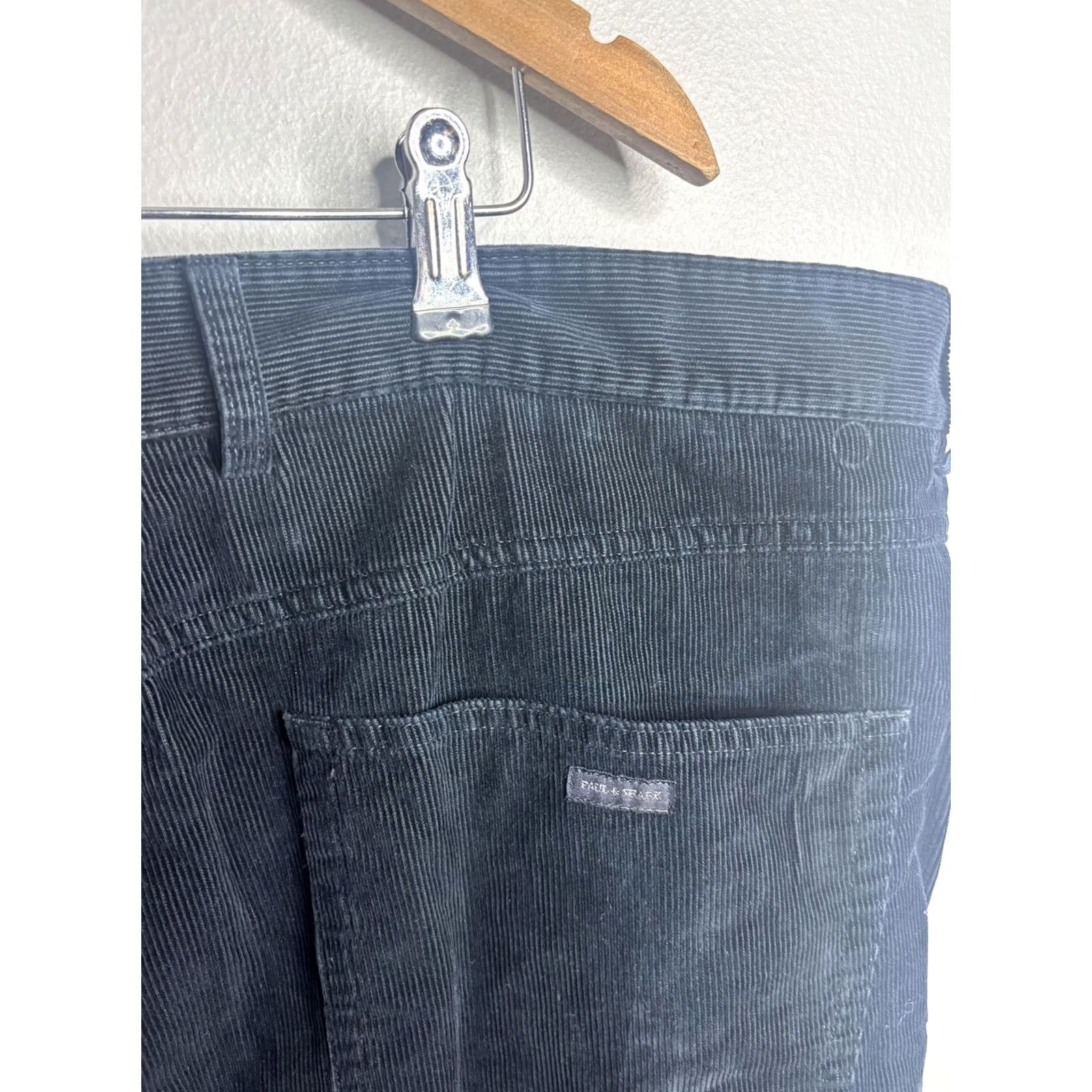 Paul & Shark Paul & Shark Pants Mens 44x30 Black Corduroy Chino 5 Pocket Italy Yachting Size US 44 / EU 60 - 5 Thumbnail