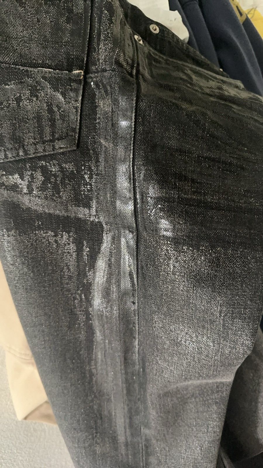 Dior Dior homme waxed black Luster 29 hedi Size US 29 - 4 Thumbnail