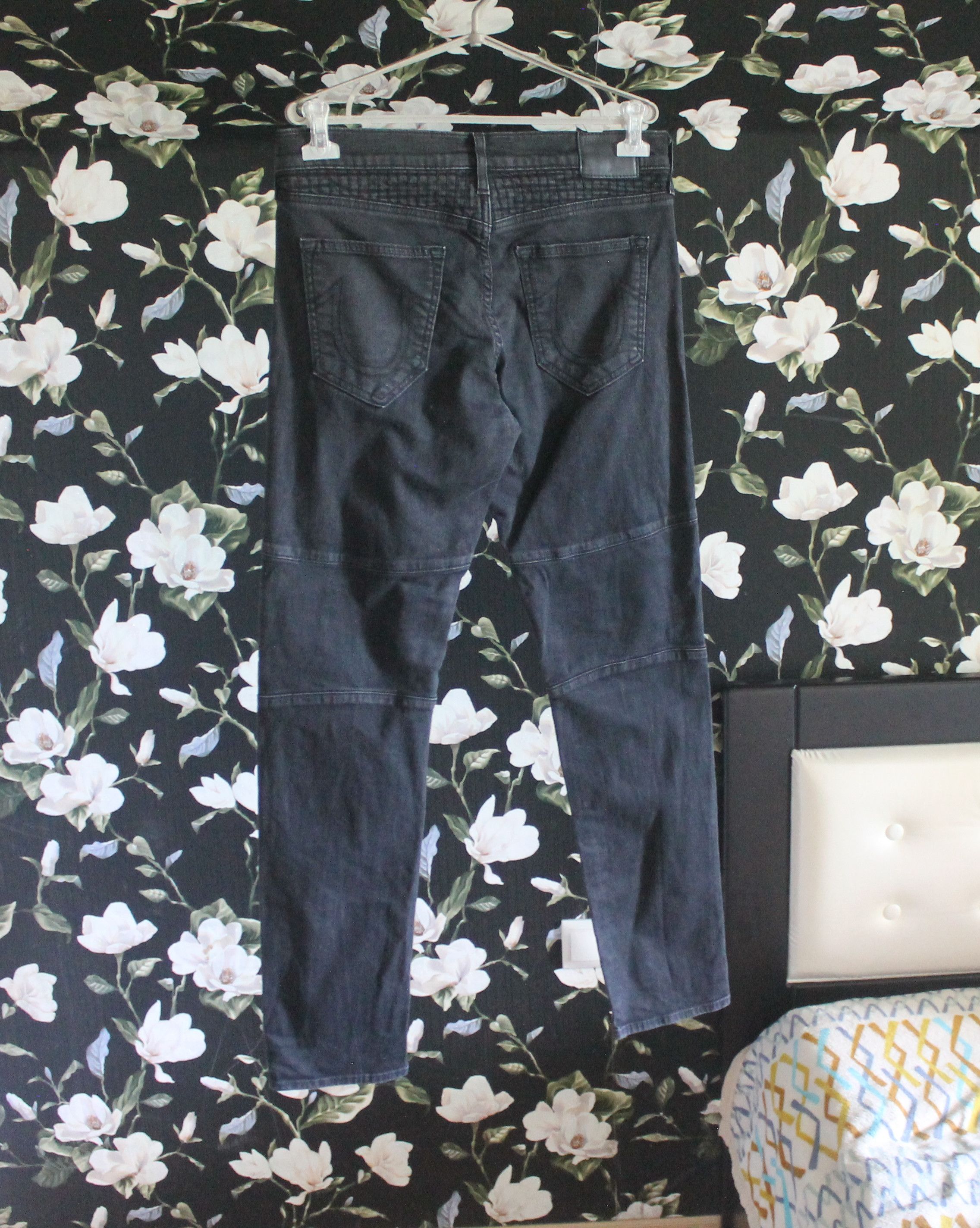 True Religion True Religion Geno Biker Denim Jeans Size US 33 - 3 Thumbnail