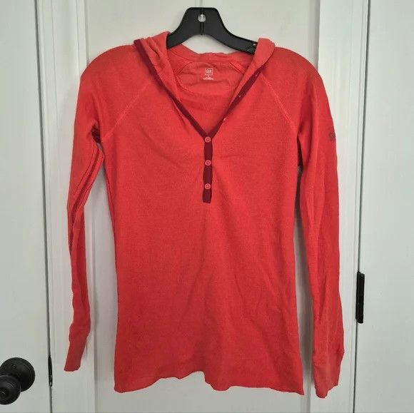 Gap 1/2 Button V-Neck Hooded Henley Fall School Spring Travel Size S / US 4 / IT 40 - 7 Thumbnail