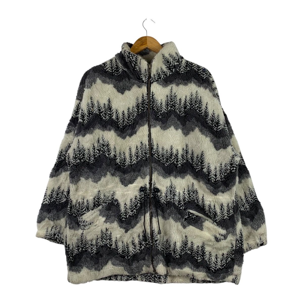 Vintage UNIVERSAL SHIRT CO. Canadian Brand Deep Pile Sherpa Jacket Size US S / EU 44-46 / 1 - 1 Thumbnail