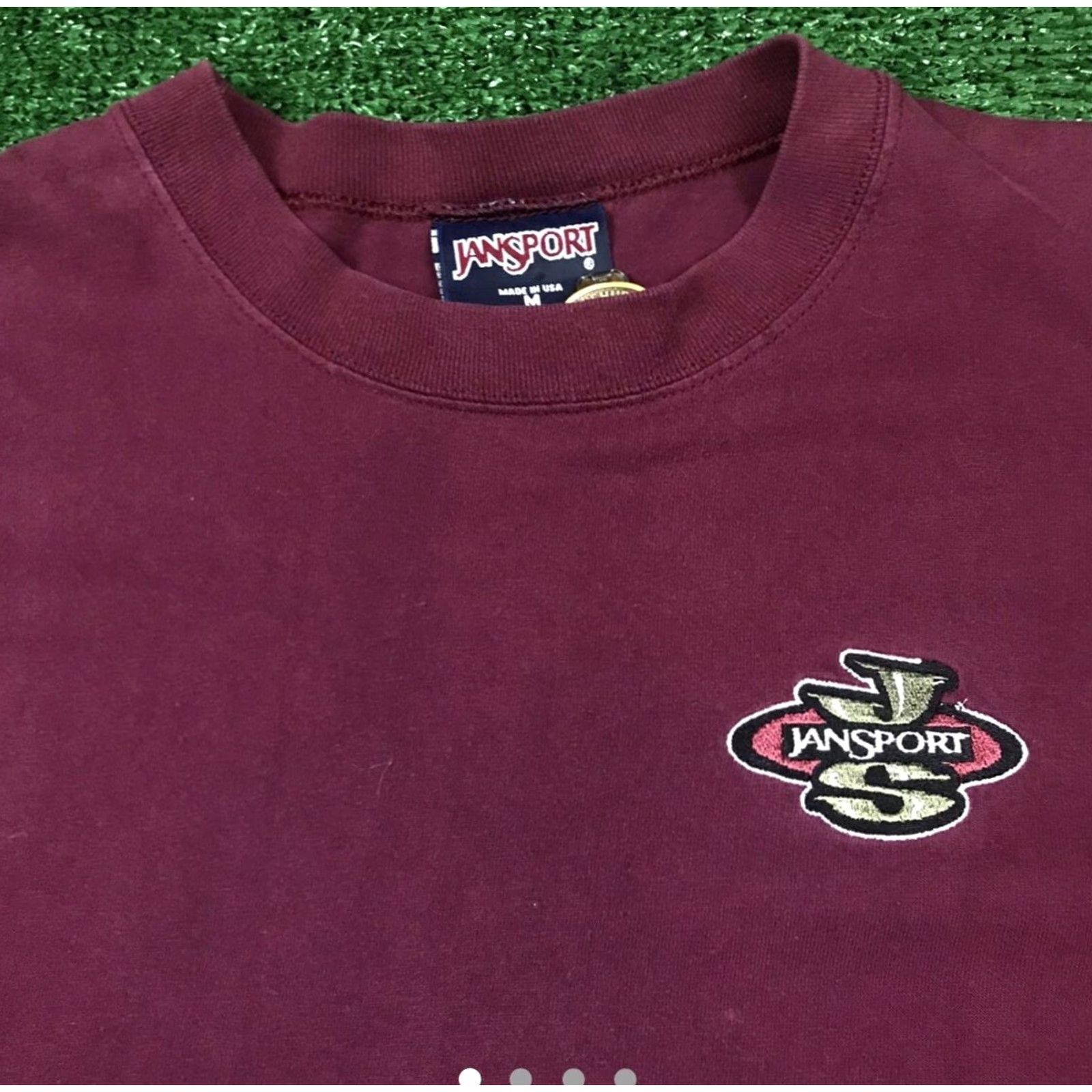 Vintage VINTAGE Jansport Shirt Mens M Embroidered Red 1990s Graphic Tee United States Logo Mens Size US M / EU 48-50 / 2 - 2 Thumbnail