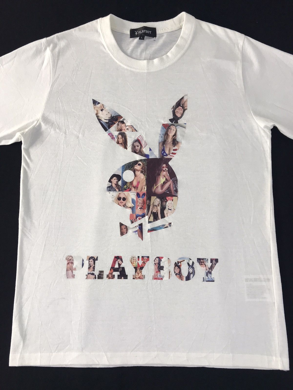 Playboy Playboy Hot Girl Big Graphic Screen Spell Out Printed Tee Size US M / EU 48-50 / 2 - 3 Thumbnail