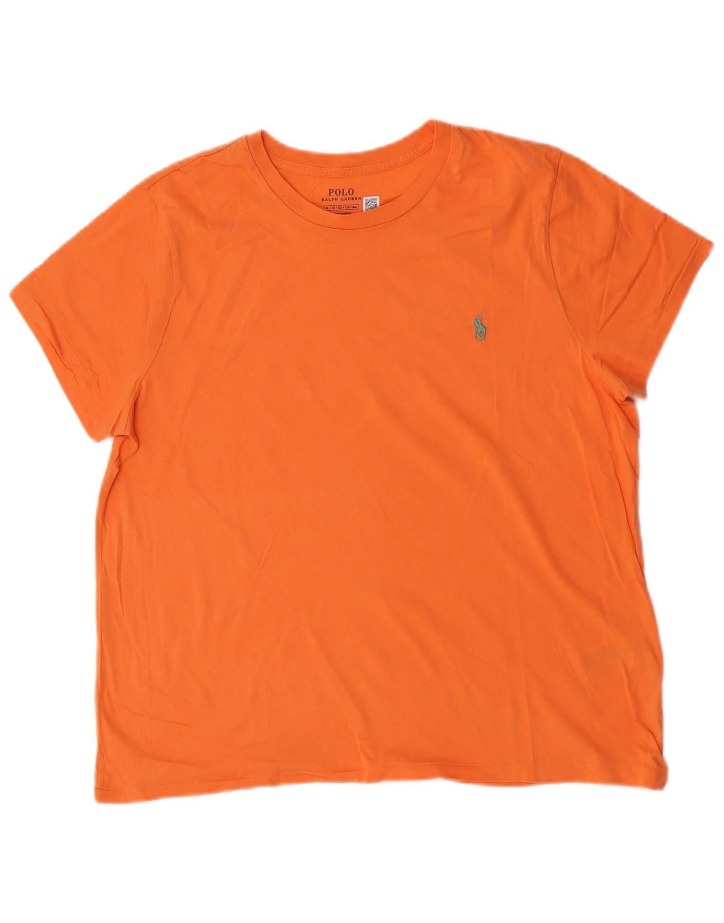 Polo Ralph Lauren Womens T-Shirt Top UK 18 XL Orange Cotton Size M / US 6-8 / IT 42-44 - 1 Thumbnail