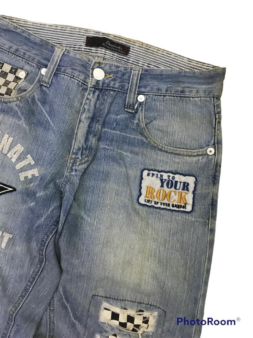 Japanese Brand × Vintage 💥FinalDrop⏰Japanese Brand Distressed Patchwork Daminate Size US 32 / EU 48 - 6 Thumbnail