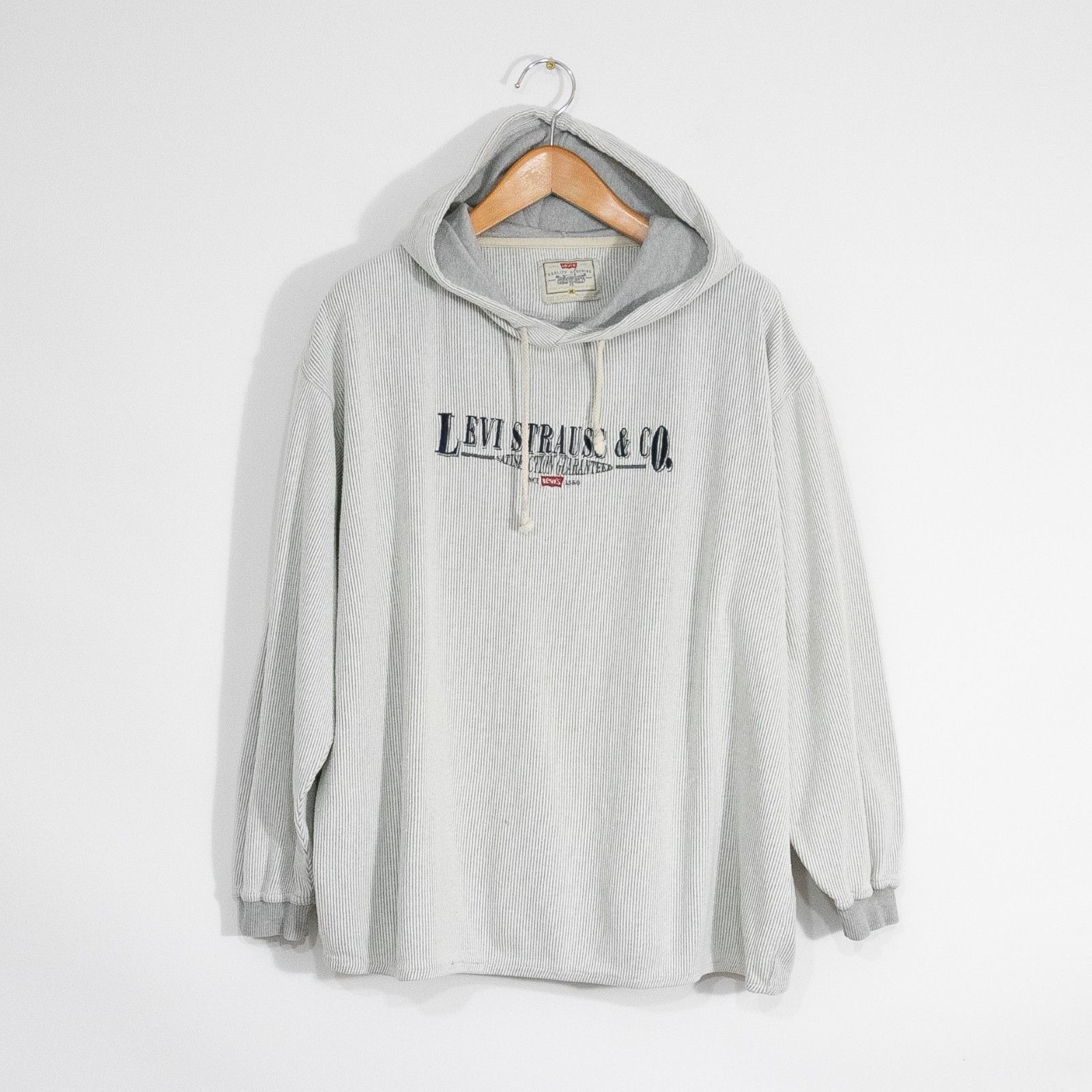 Levi's Vintage 90s Levis Striped Hoodie Mens Medium - Lightweight Size US M / EU 48-50 / 2 - 1 Thumbnail