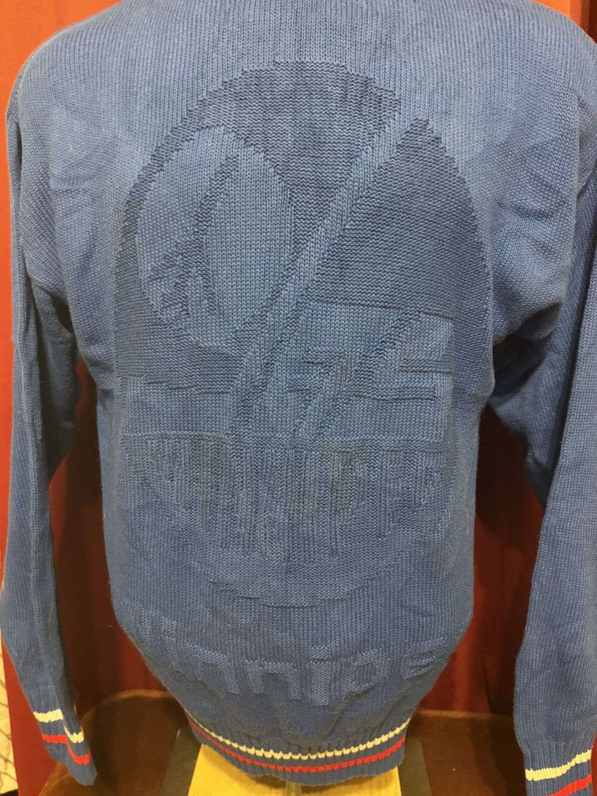 NHL Vintage Winnipeg Jets Sweater 80’s Textile 3D Knit NHL Grail Size US L / EU 52-54 / 3 - 2 Thumbnail