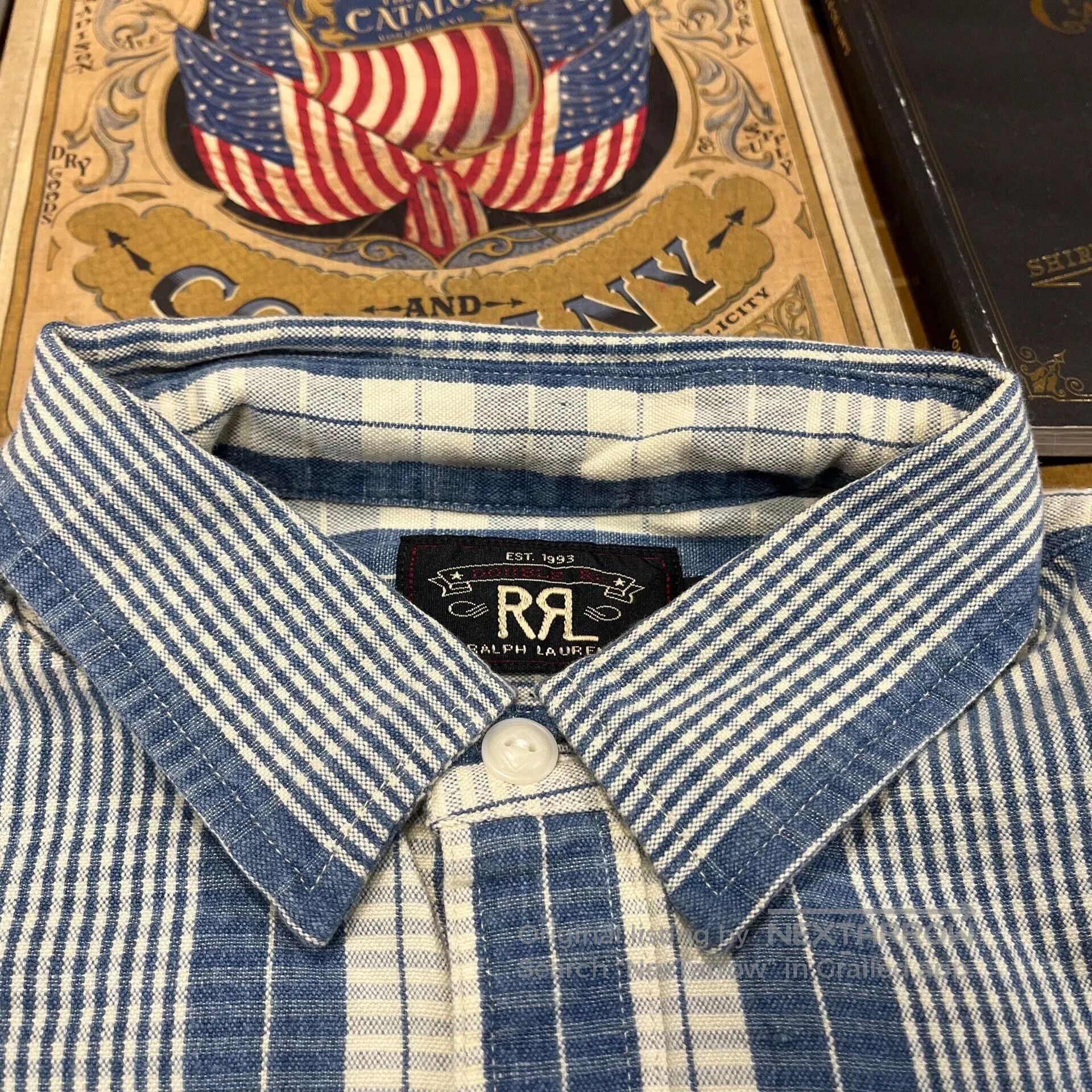 RRL Ralph Lauren RRL Striped Shirt by Ralph Lauren. Size US M / EU 48-50 / 2 - 3 Thumbnail