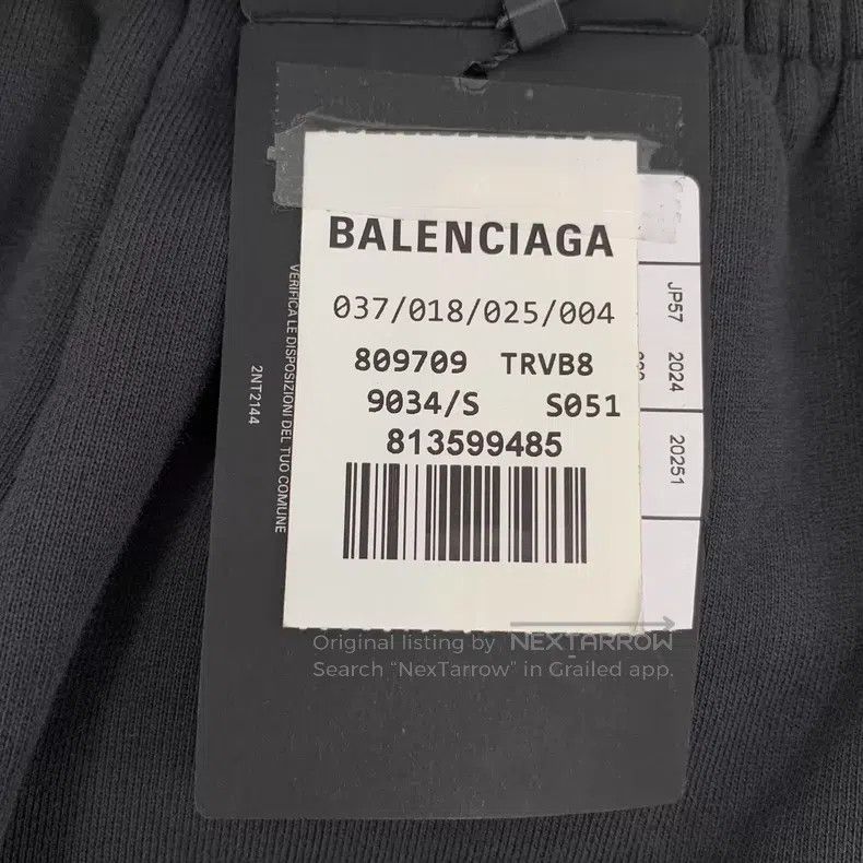 Balenciaga Balenciaga size S Black Logo Printed Casual Cotton Trouser Size US 27 - 9 Thumbnail