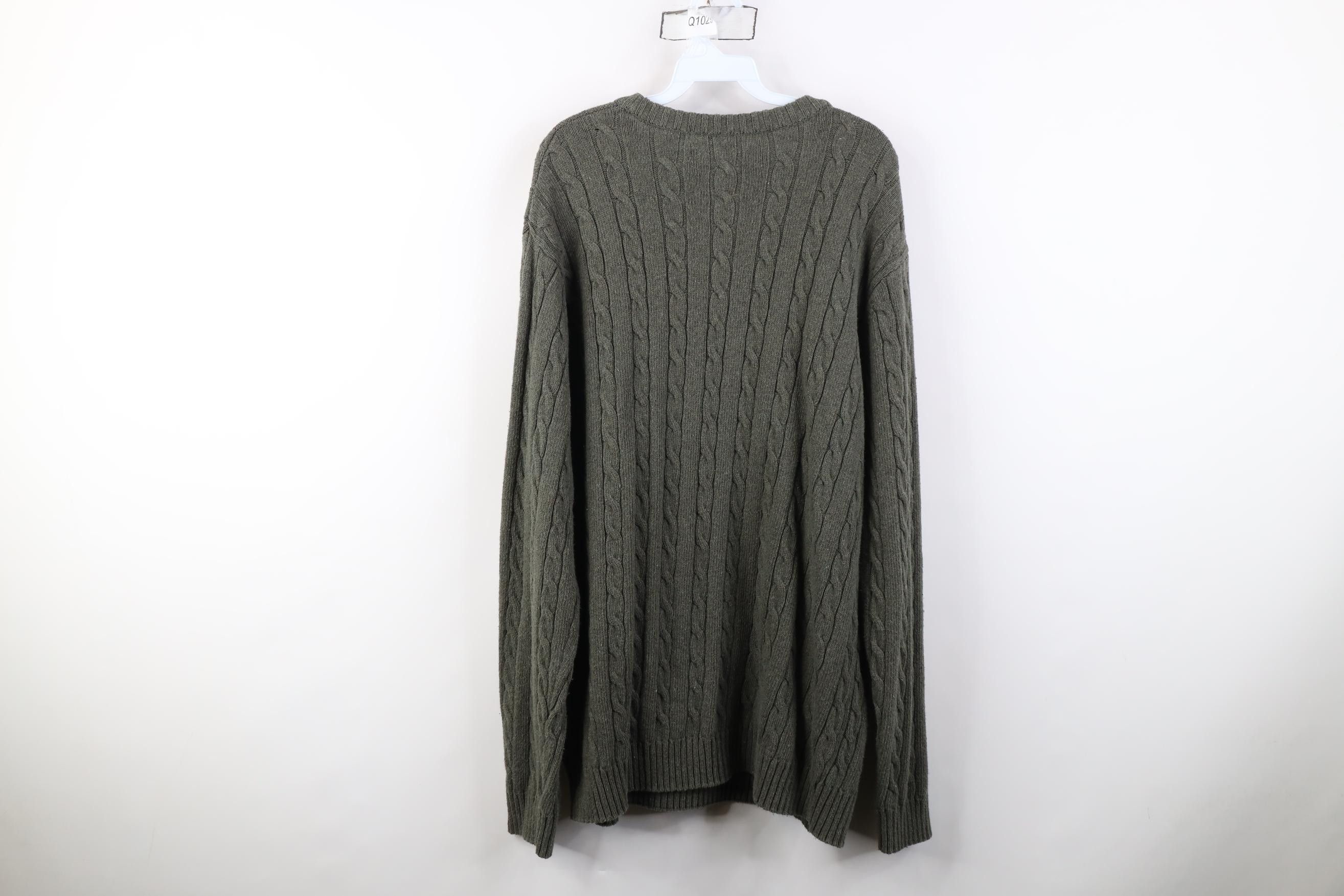 Vintage Vintage 90s Streetwear Chunky Cable Knit Crewneck Sweater Size US XL / EU 56 / 4 - 8 Thumbnail