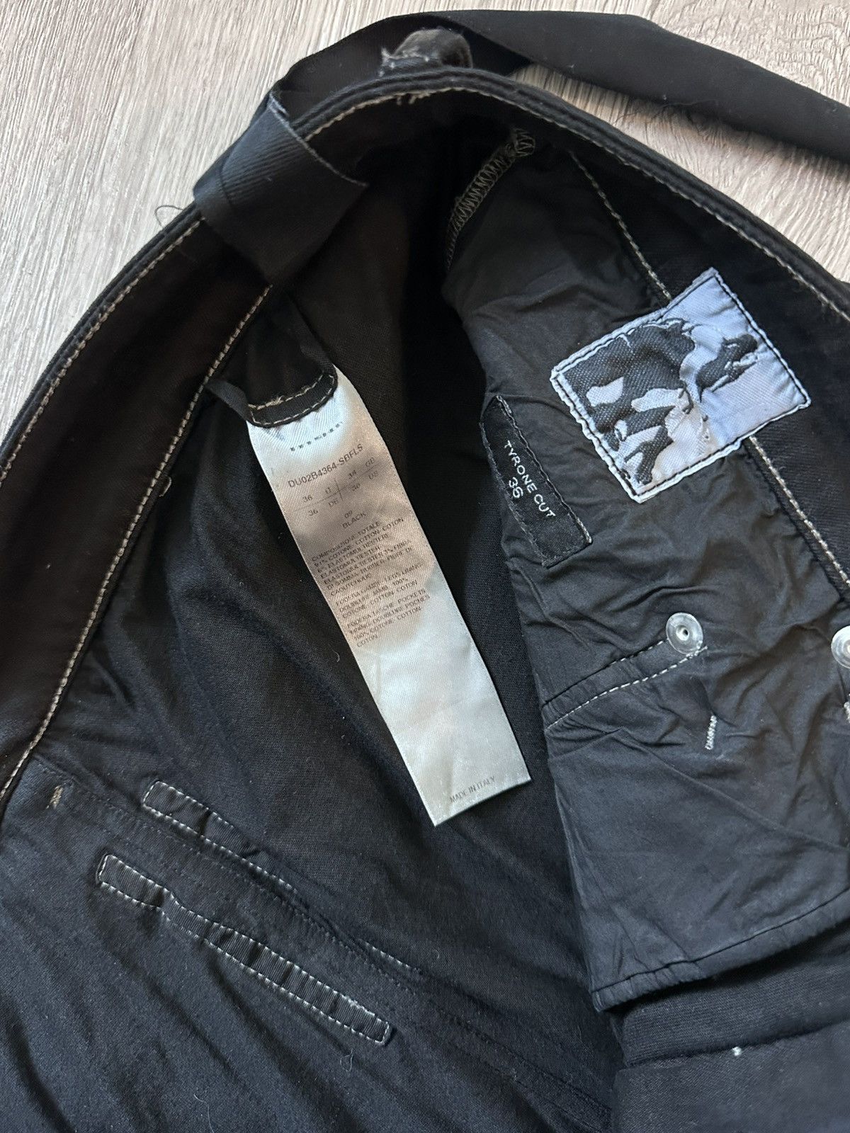Rick Owens Rick Owens Slashed Tyrone Cut Coated Denim Size US 36 / EU 52 - 4 Thumbnail