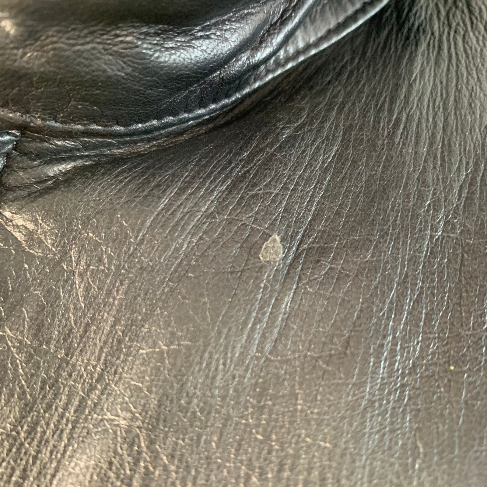 Isaia Black Blue White Reversible Zip Up Lambskin Leather Jacket Size US M / EU 48-50 / 2 - 5 Thumbnail
