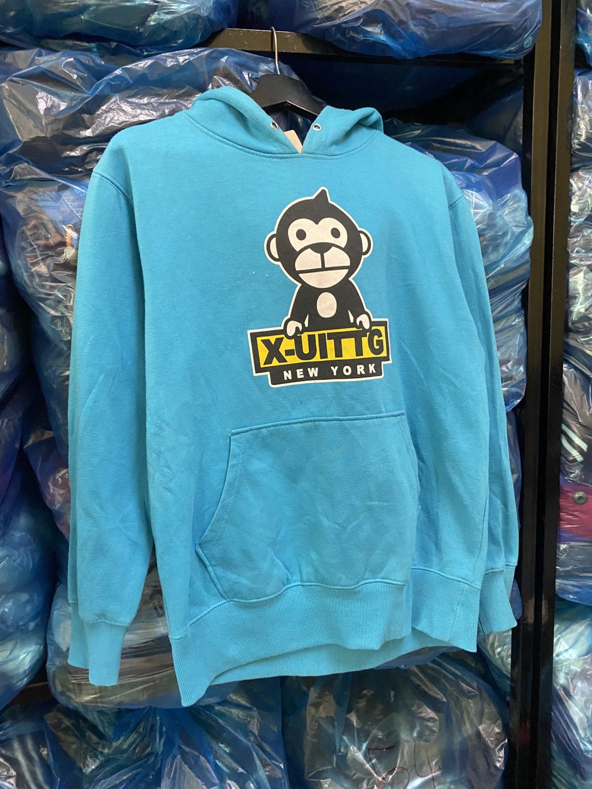 Japanese Brand Vintage X-Uittg Monkey Graphic Hoodie - Rare Streetwear Size US M / EU 48-50 / 2 - 3 Thumbnail