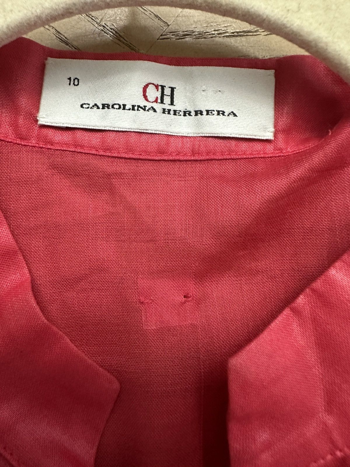 Carolina Herrera Carolina Herrera Pink Top Sz 10 Size M / US 6-8 / IT 42-44 - 3 Thumbnail