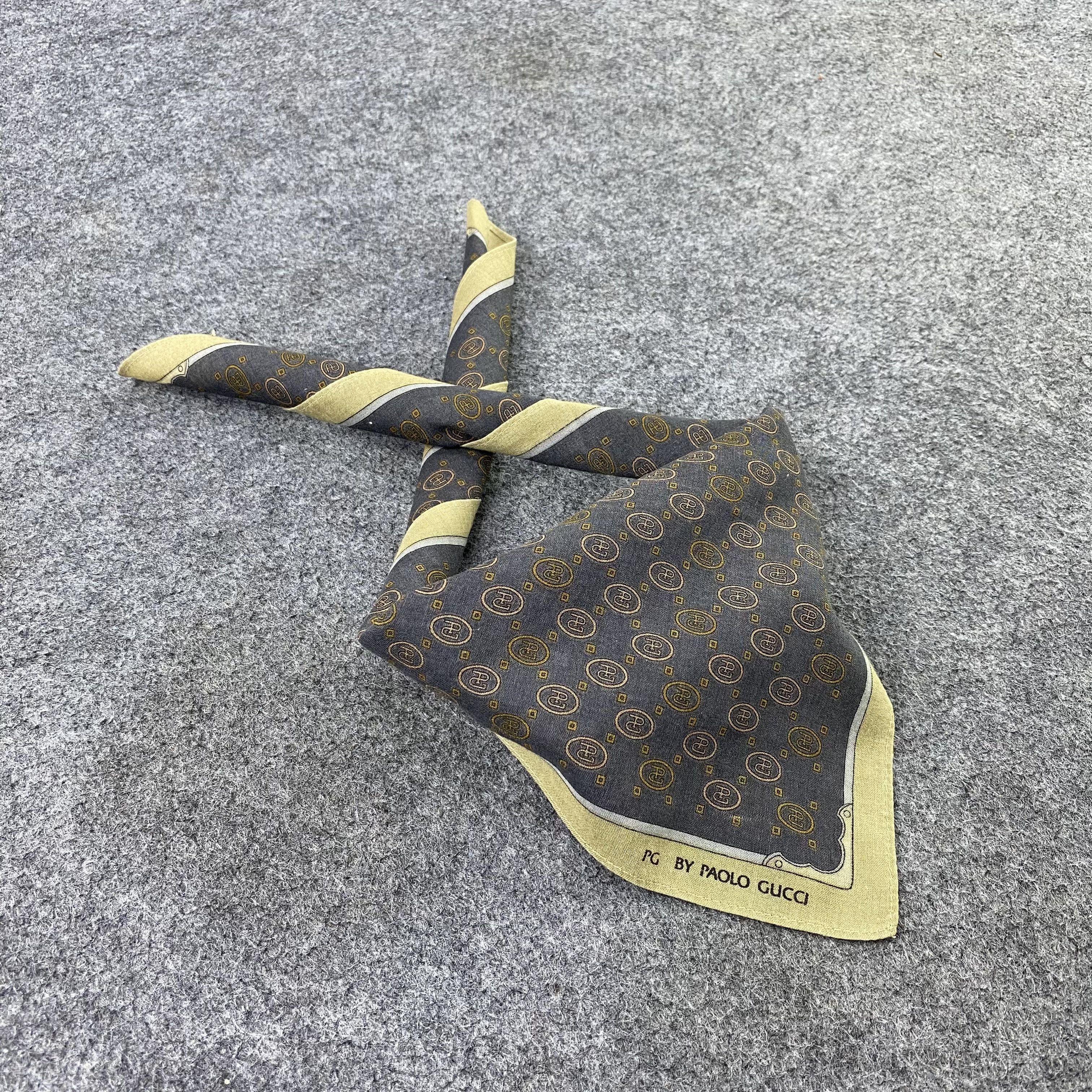 Paolo Gucci Paolo Gucci Handkerchief / Bandana / Neckerchief-B1476 Size ONE SIZE - 1 Thumbnail