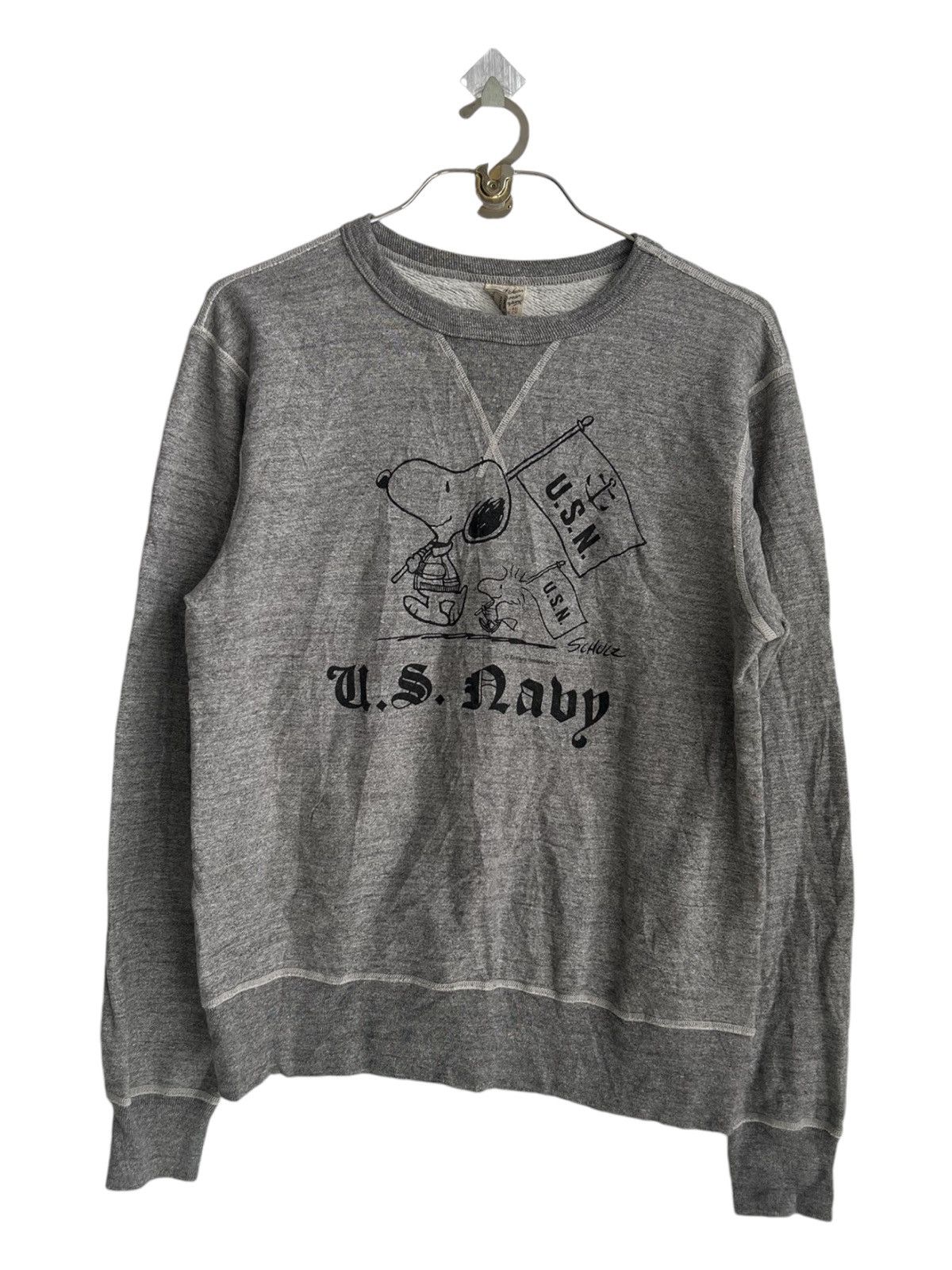 Buzz Rickson's 1940s Buzz Ricksons Peanuts USN Double V Crewneck Sweatshirt Size US M / EU 48-50 / 2 - 4 Thumbnail