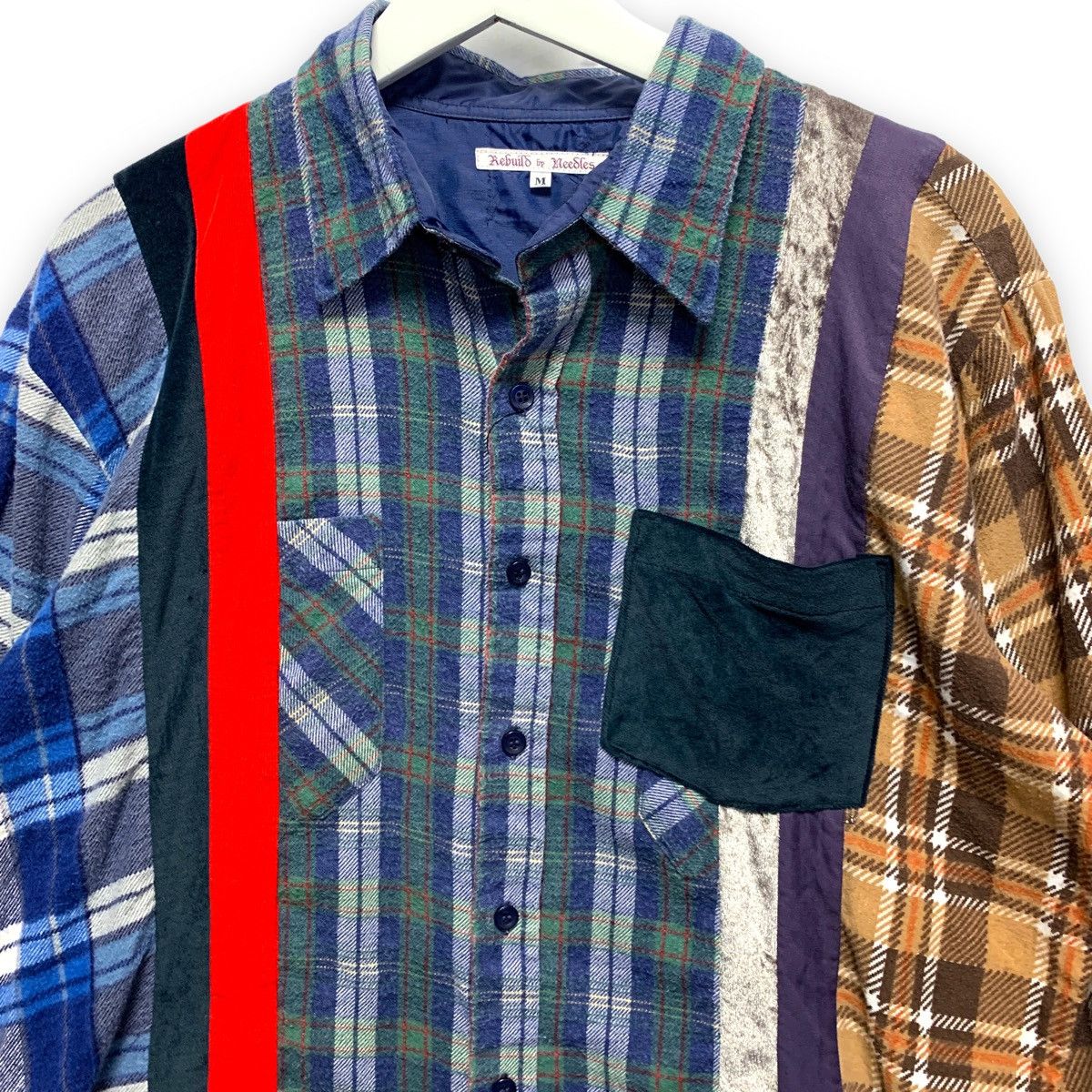 Needles NEEDLES REBUILD 7 CUT OVERSIZED FLANNEL SHIRT remake Size US M / EU 48-50 / 2 - 2 Thumbnail